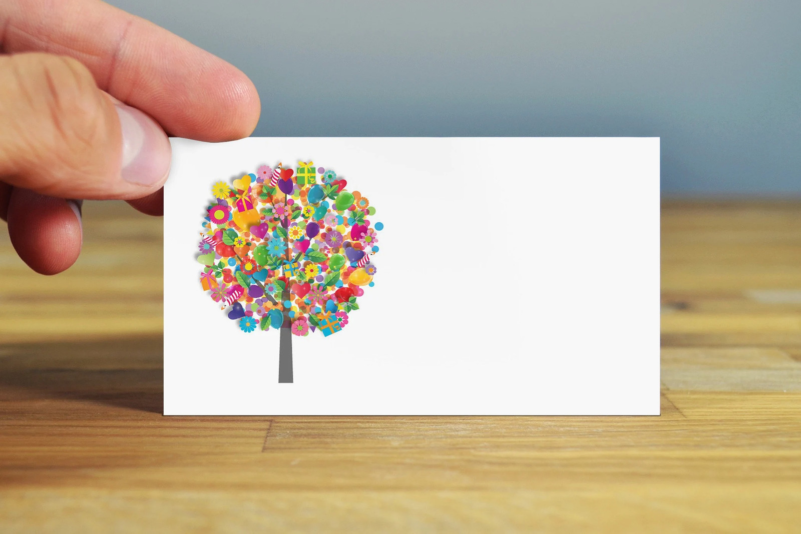 Colorful Birthday Place Cards – 25 Place Cards for Party Table Tent Cards