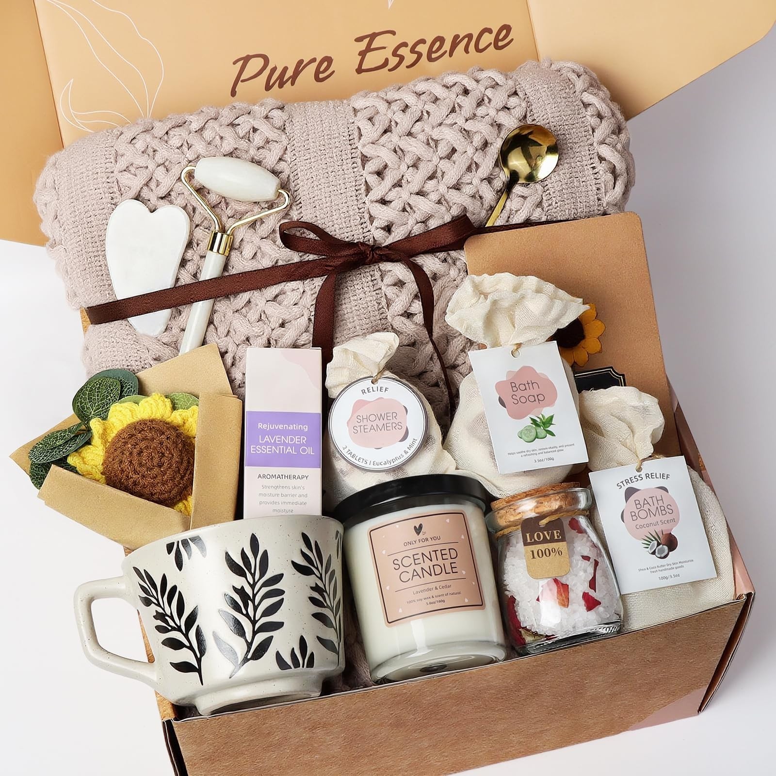 Birthday Gift for Women, Get Well Soon Self Care Package, Unique Gift Basket …