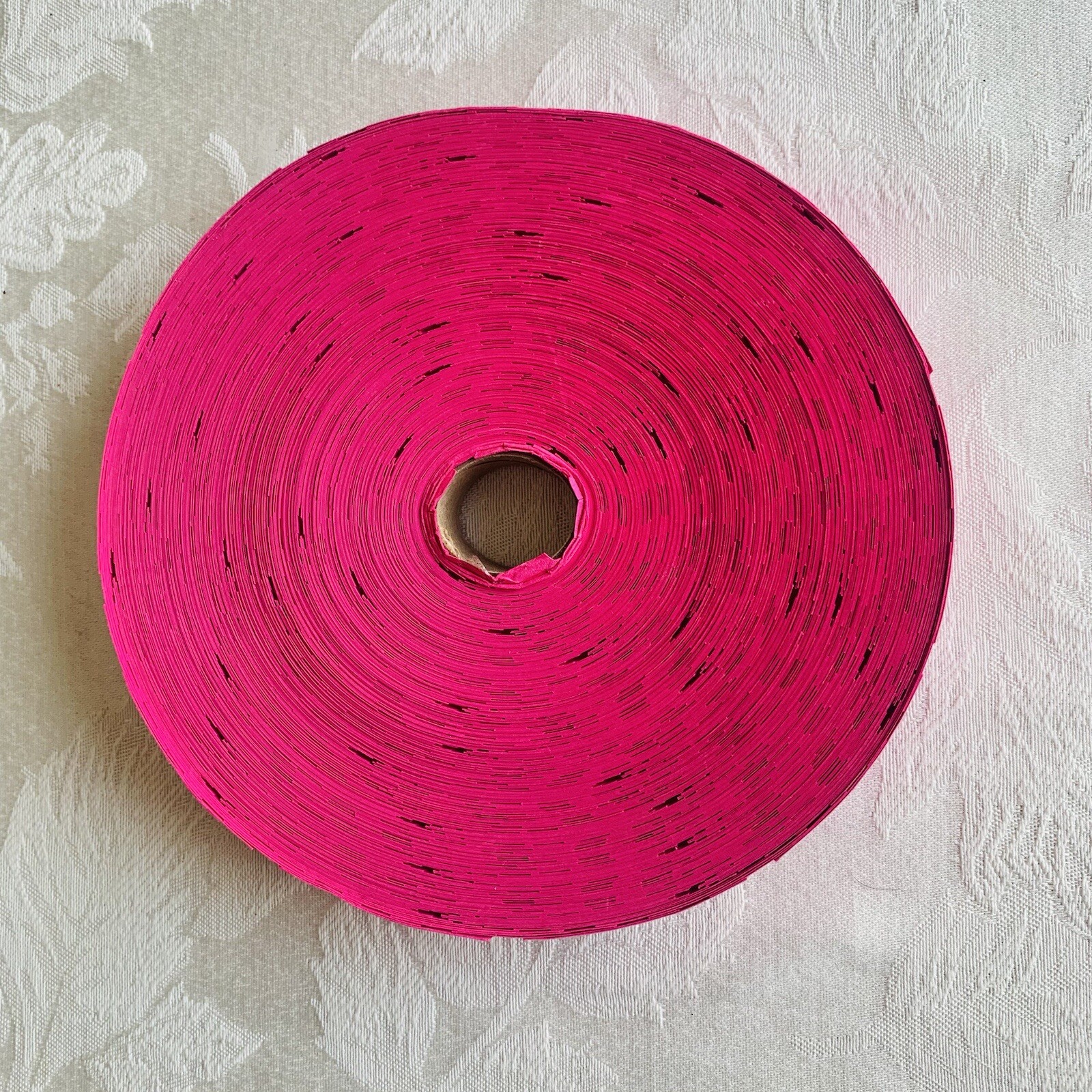 2000 Blank Ticket Roll Single Stub Raffle Tickets Hot Pink Party Giveaway