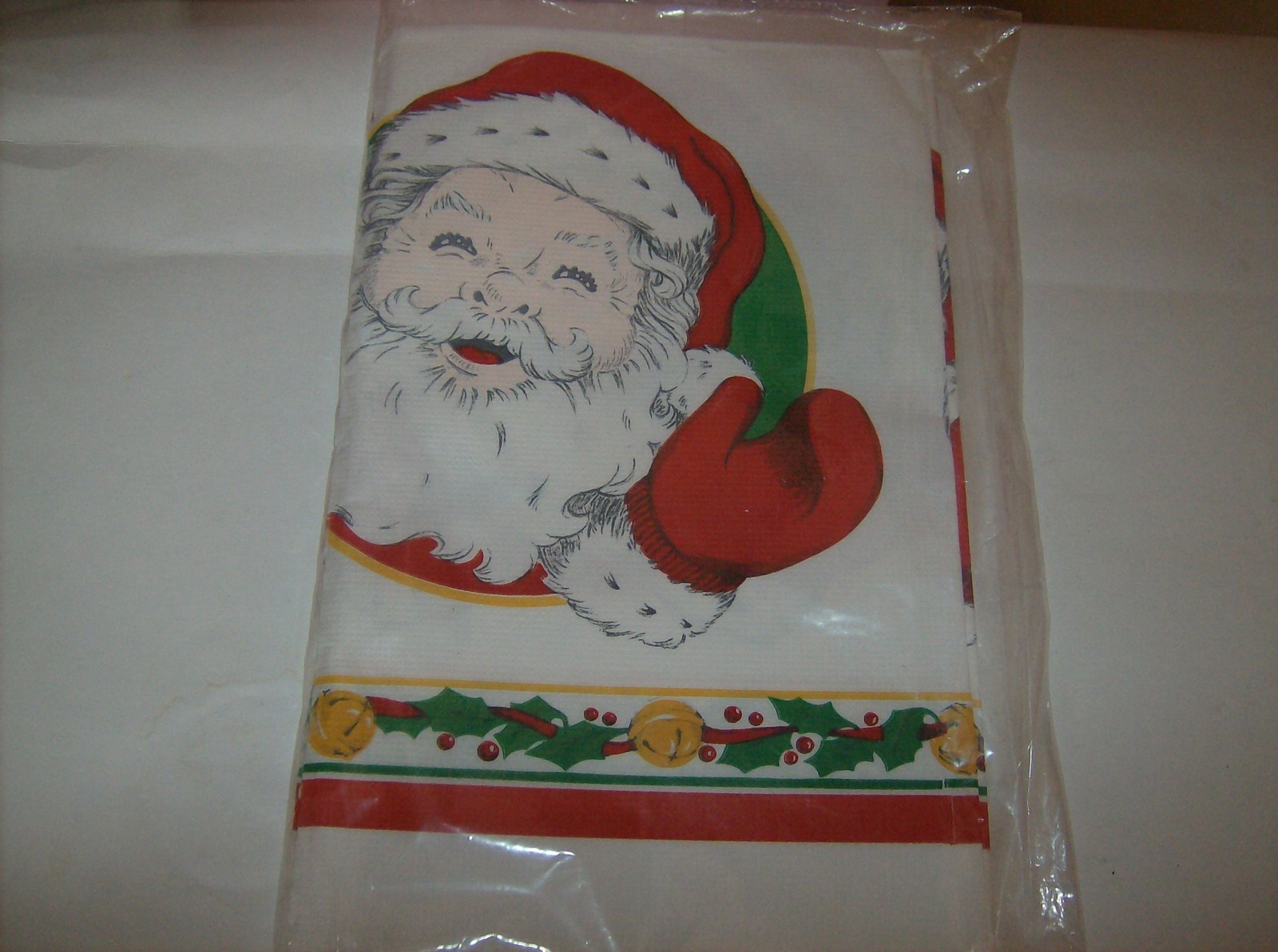 Christmas Santa Claus Paper Table Cover 52 Inches X 96 Inches