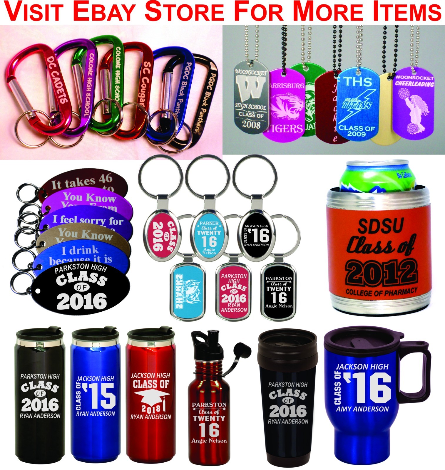 Personalized 20oz Graduation Glass Mug Graduate Class of 2020 Gift Custom Steins