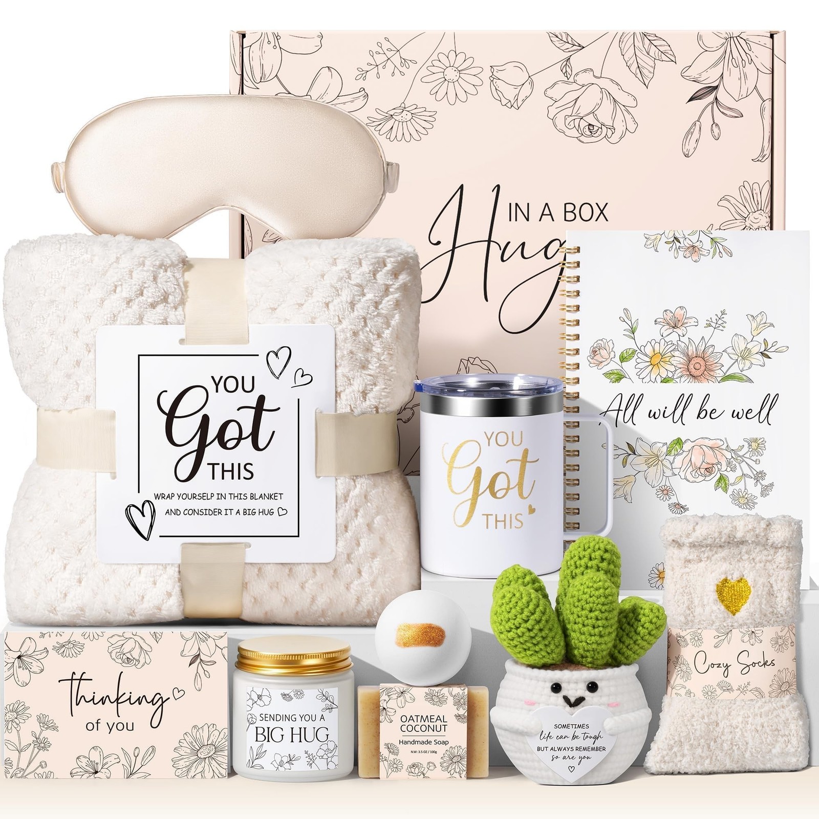 Get Well Soon Gifts Baskets for Women Self Care Gifts, Spa Care Package After…