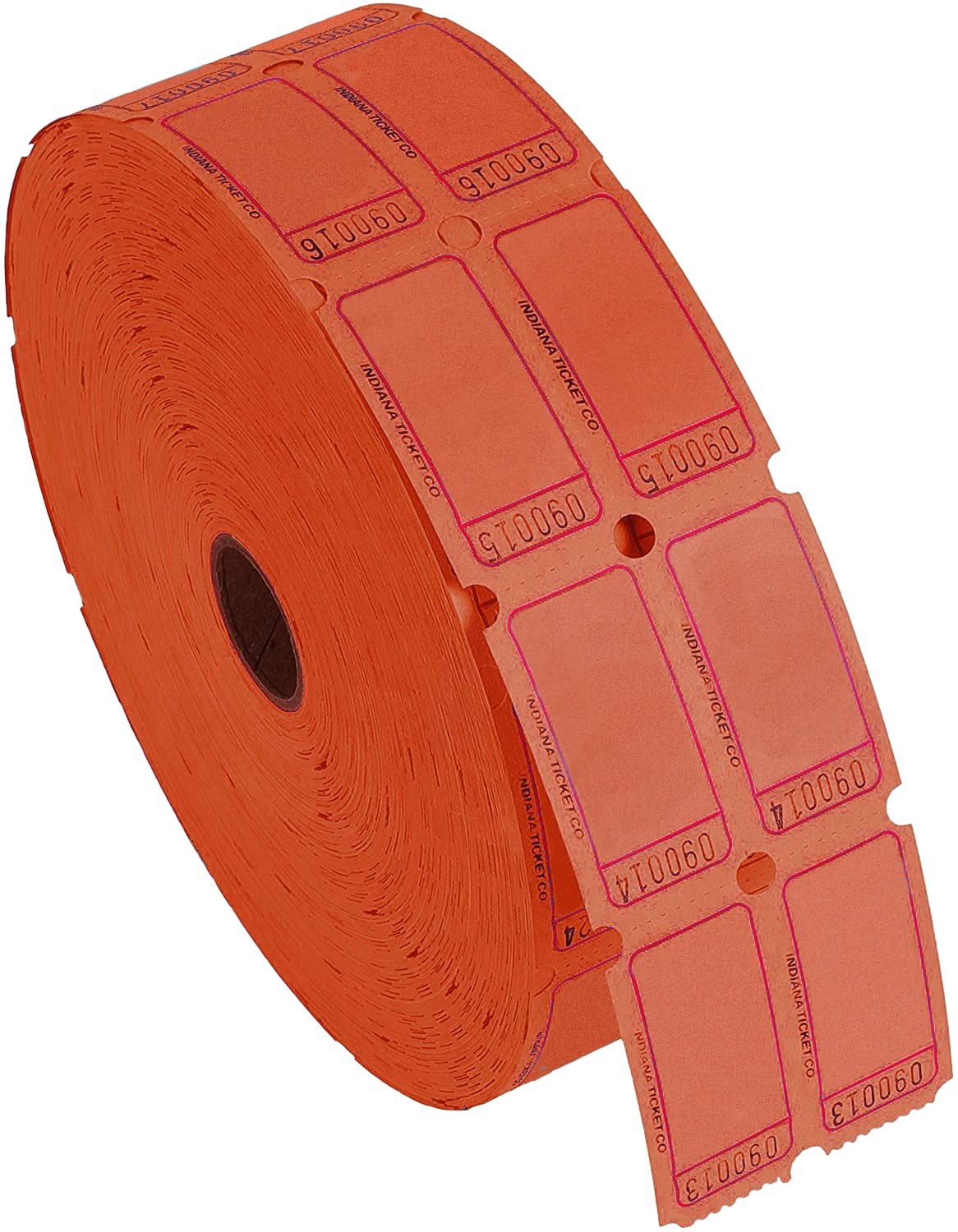Raffle Blank Roll Tickets Full Set Assorted 8 Colors Double Rolls 8 PACK Box