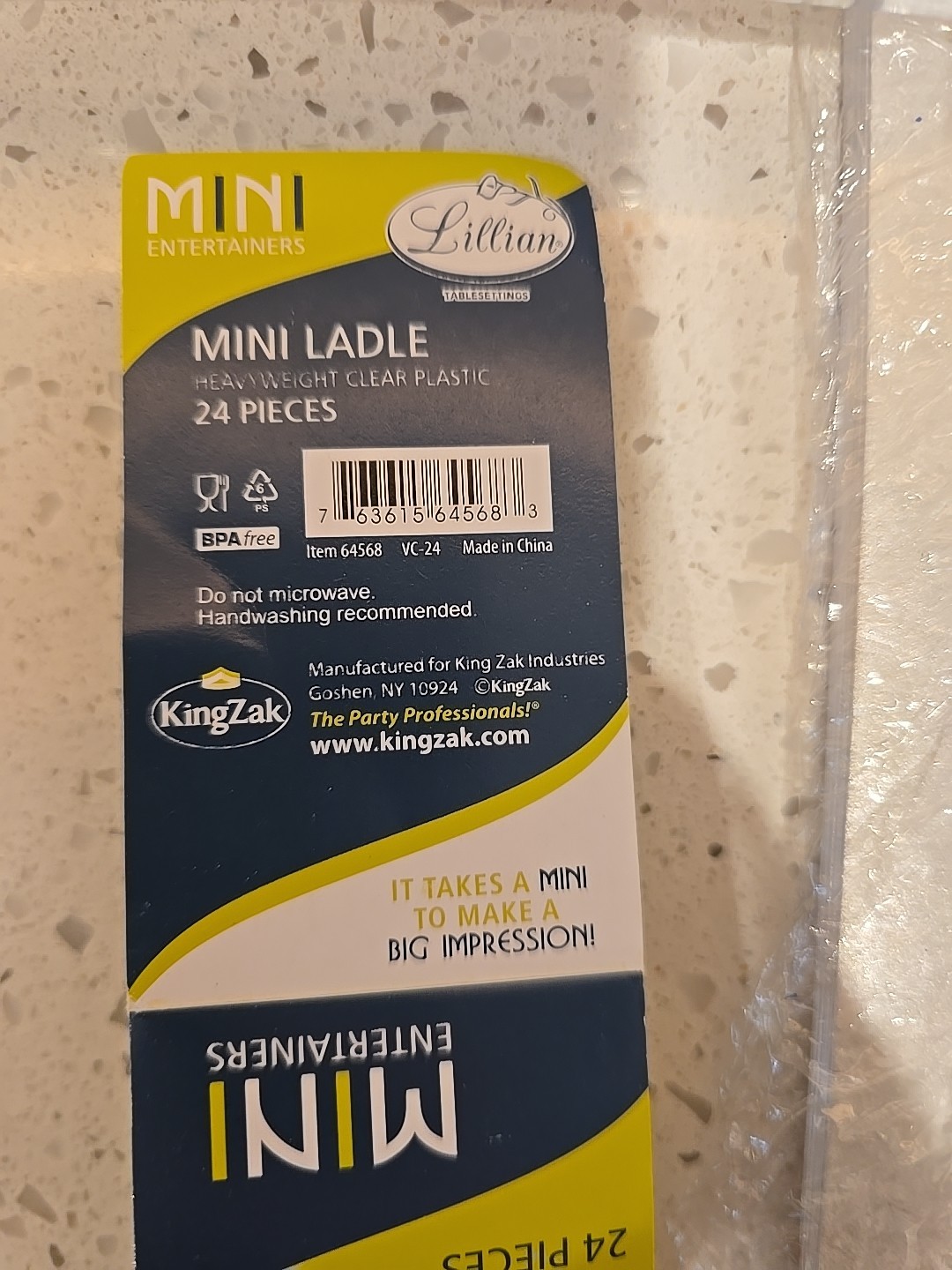 Lillian Mini Ladle Set Heavy Plastic 24 Pieces