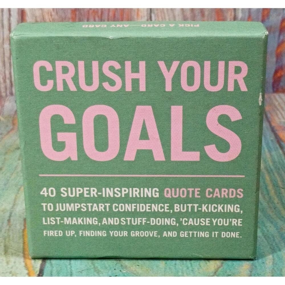 Crush Your Goals Inspirational Quote Cards – 40 Super-Inspiring Cards