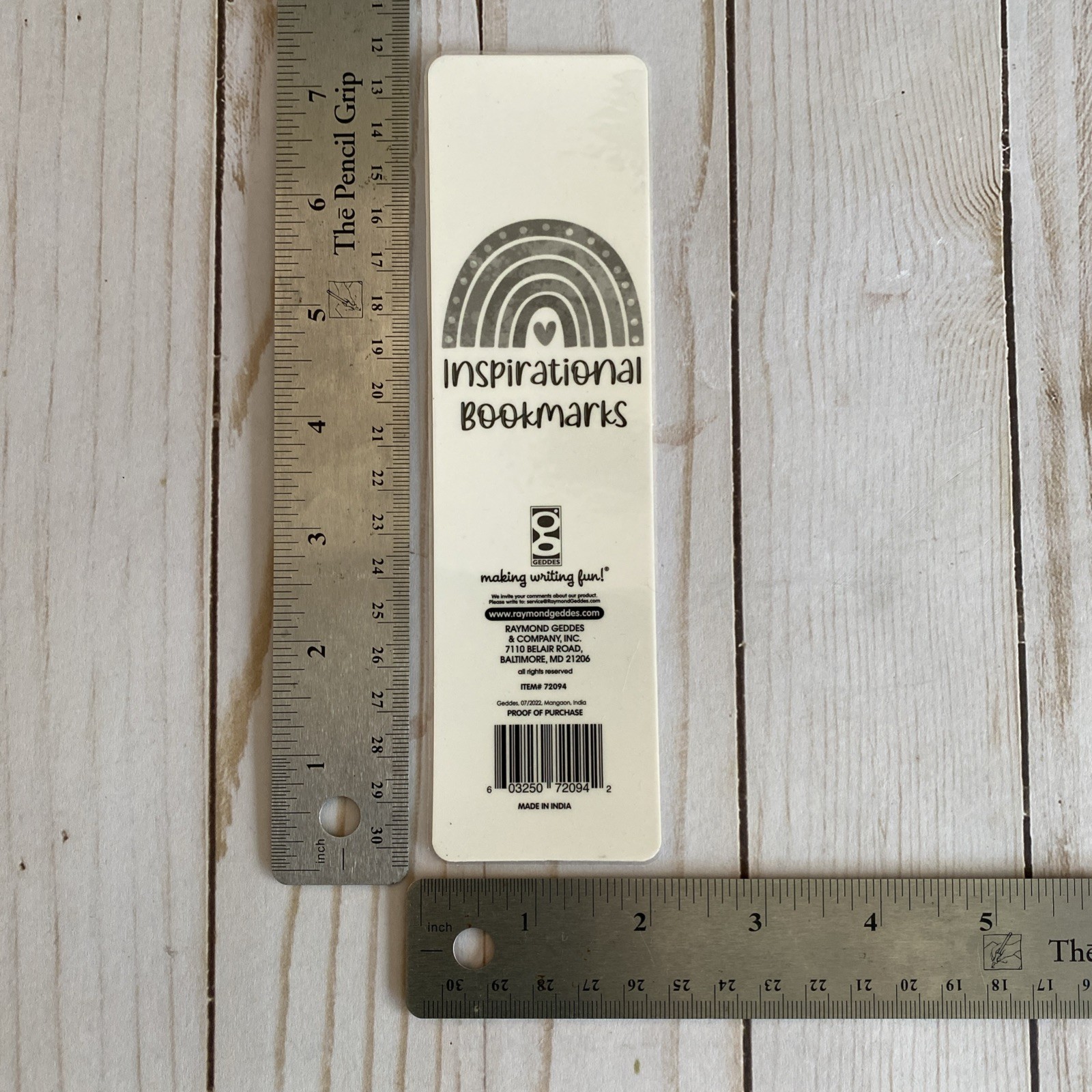 Bookmark Goals Are Dreams With Deadlines Inspirational Laminated Reading Gift