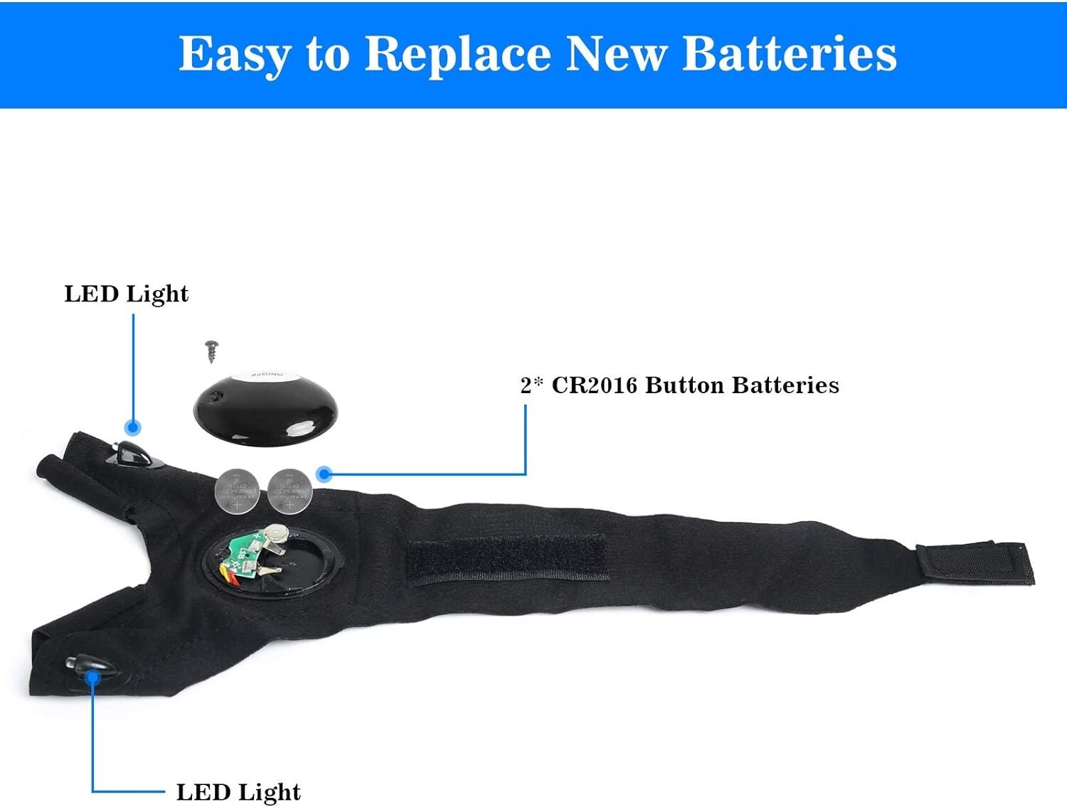 Cool LED Flashlight Gloves Birthday Xmas Gadget Gift For Men Dad Him BF Son Boy