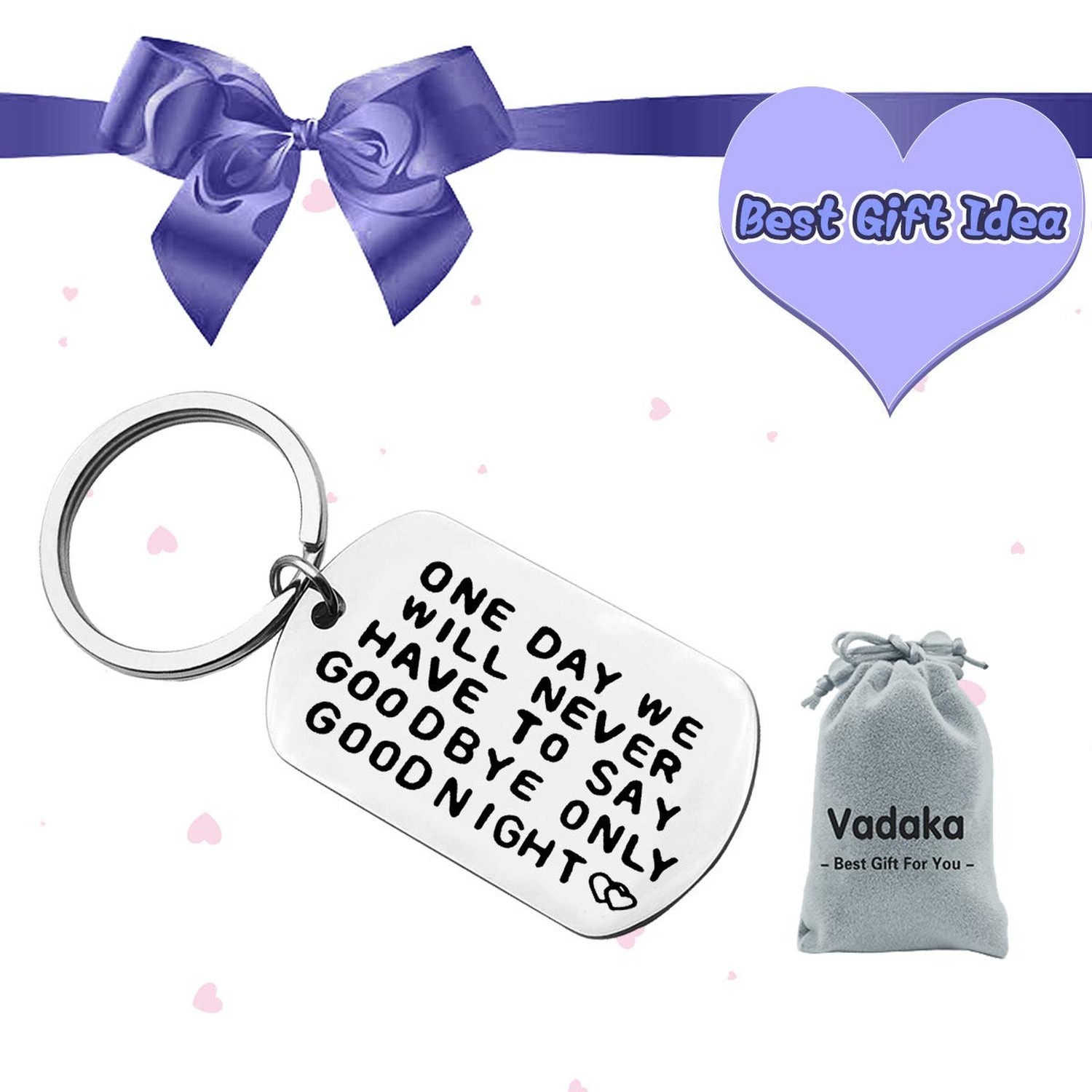 Vadaka Boyfriend Gift from Girlfriend Couple Keychain Keyring Long Distance R…