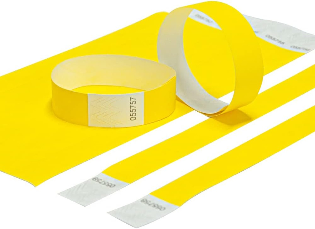 500 pulseras neon impermeables resistentes al desgarro para eventos y entradas