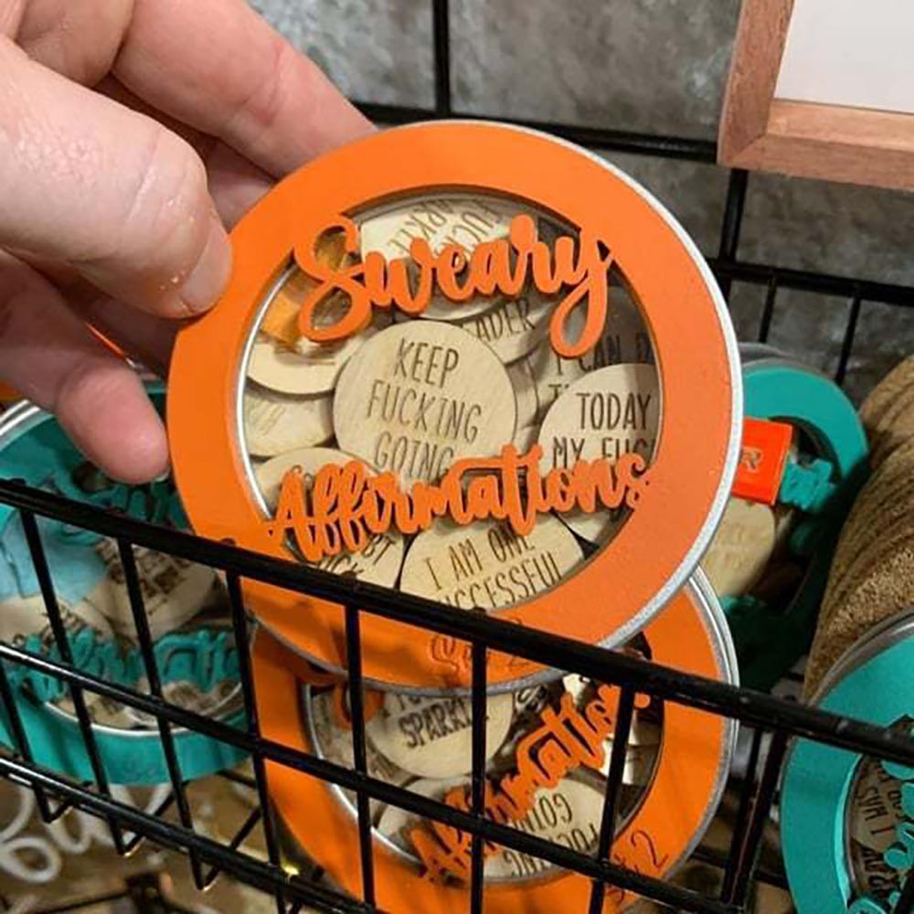 Sturdy Funny Mini Affirmation Coins – Rude Positive Chips Bold Self Care Gift