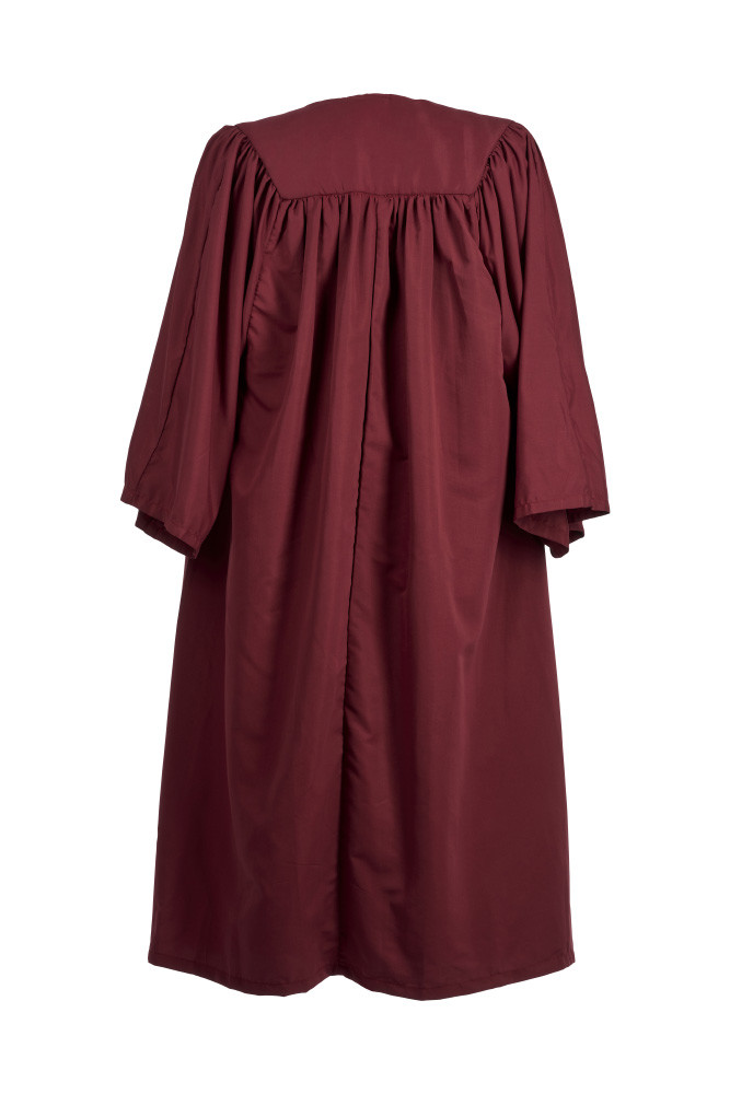 Childrens Wine Choir Gown Age 4 -13 Years Nursery Kids Graduation Costume Outfit
