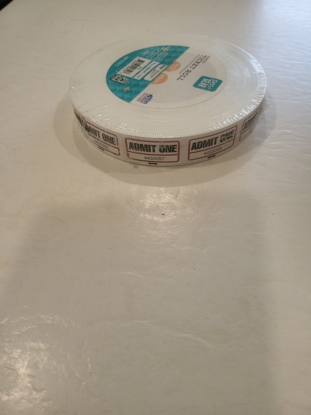 Admit One Raffle Tickets 1 Roll of 2000 Single Stub