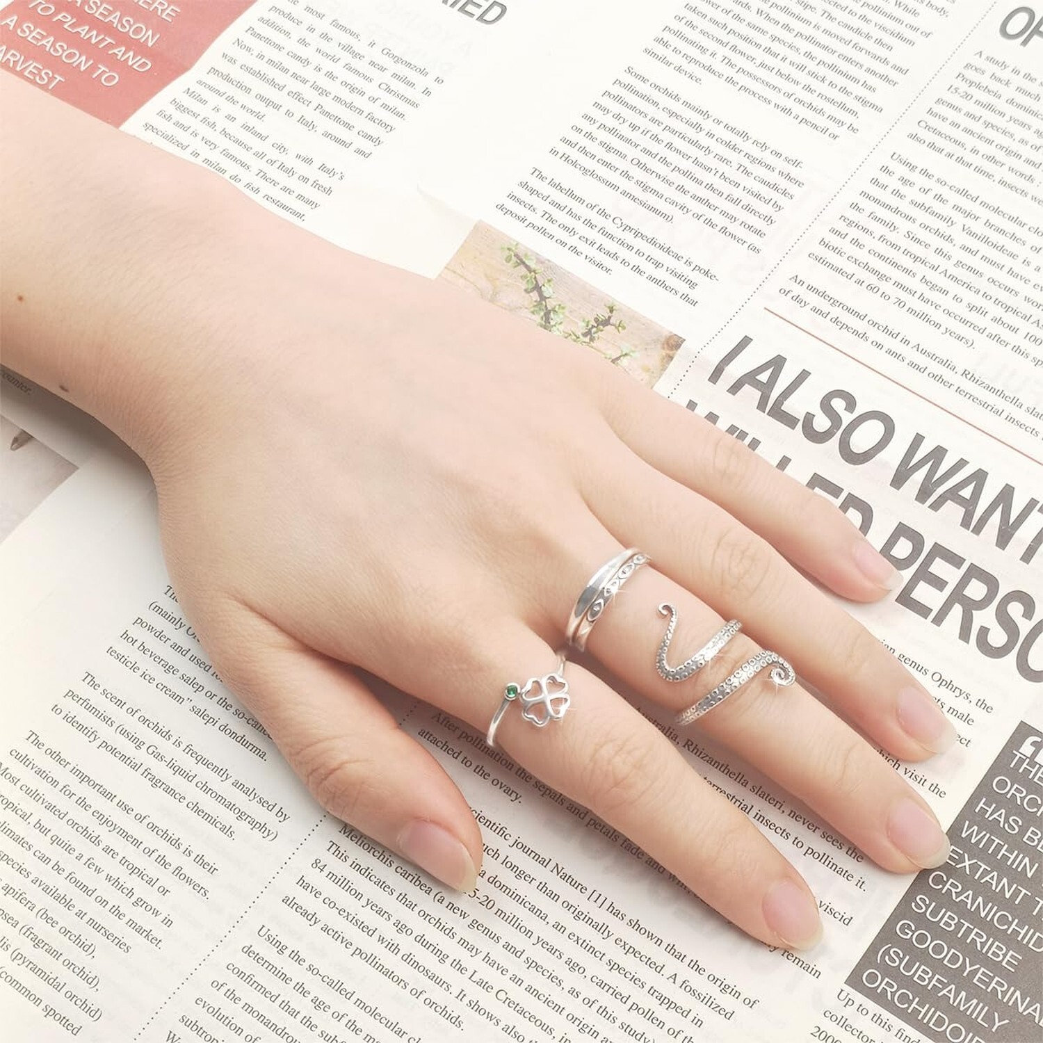 Dachshund Open Rings for Women S925 Sterling Silver Dachshund Open Ring