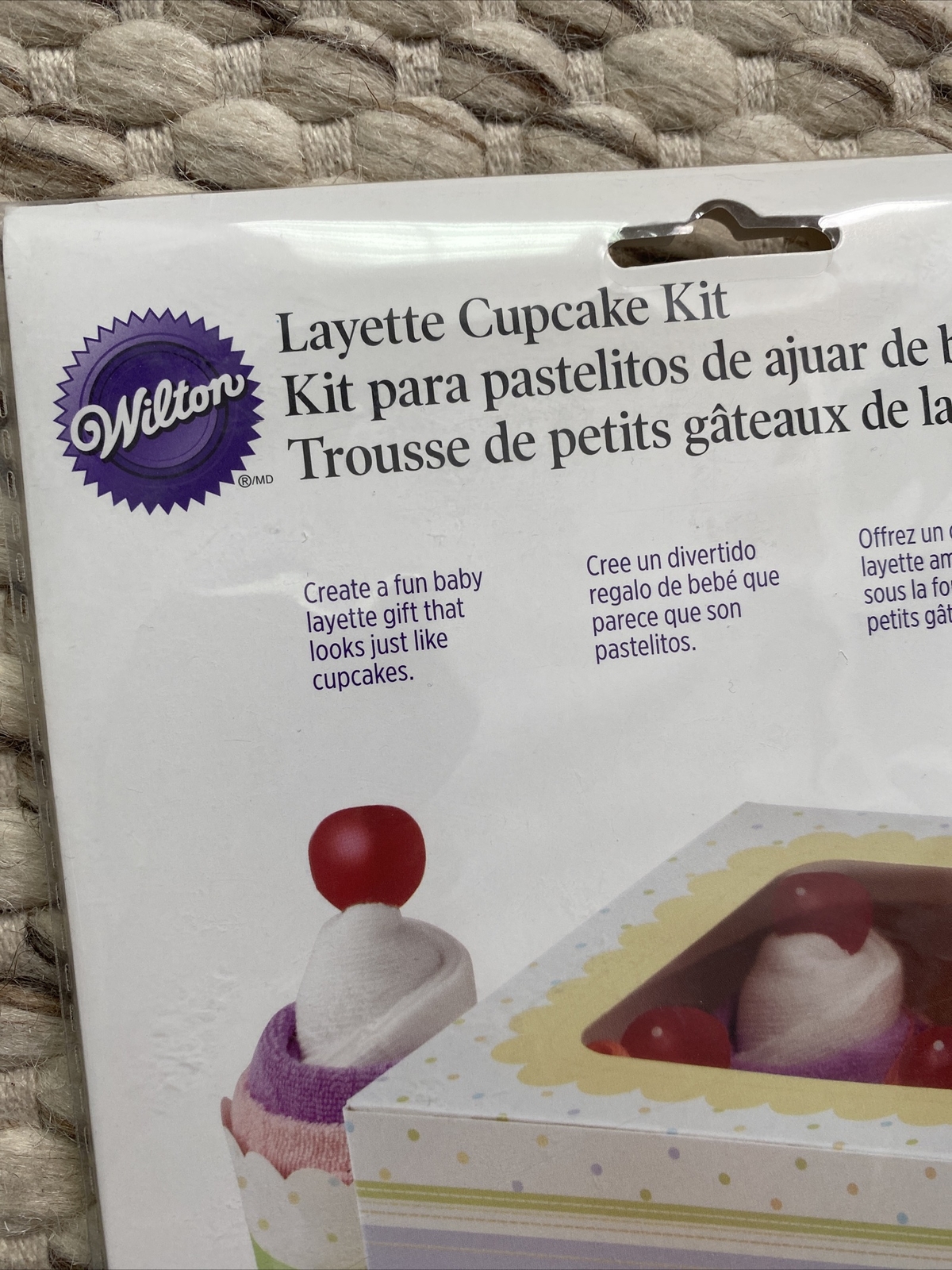 Wilton Layette Cupcake Kit New Baby Gift Baby Shower for Washcloth Bodysuit Kit