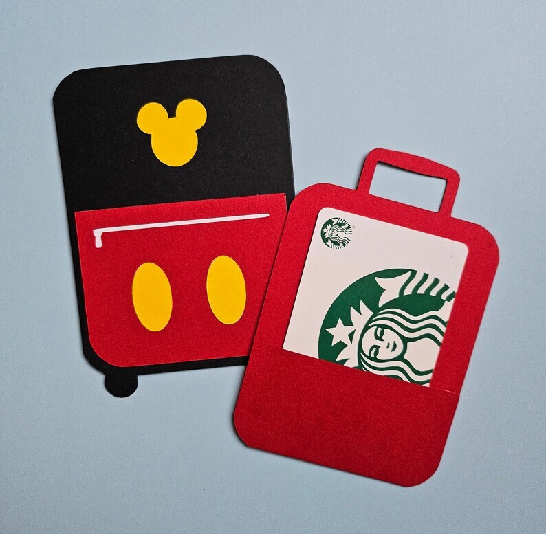 Mouse Suitcase Gift Card/Cash Holder, Kids Gift Card/Cash Holder – 2 Styles