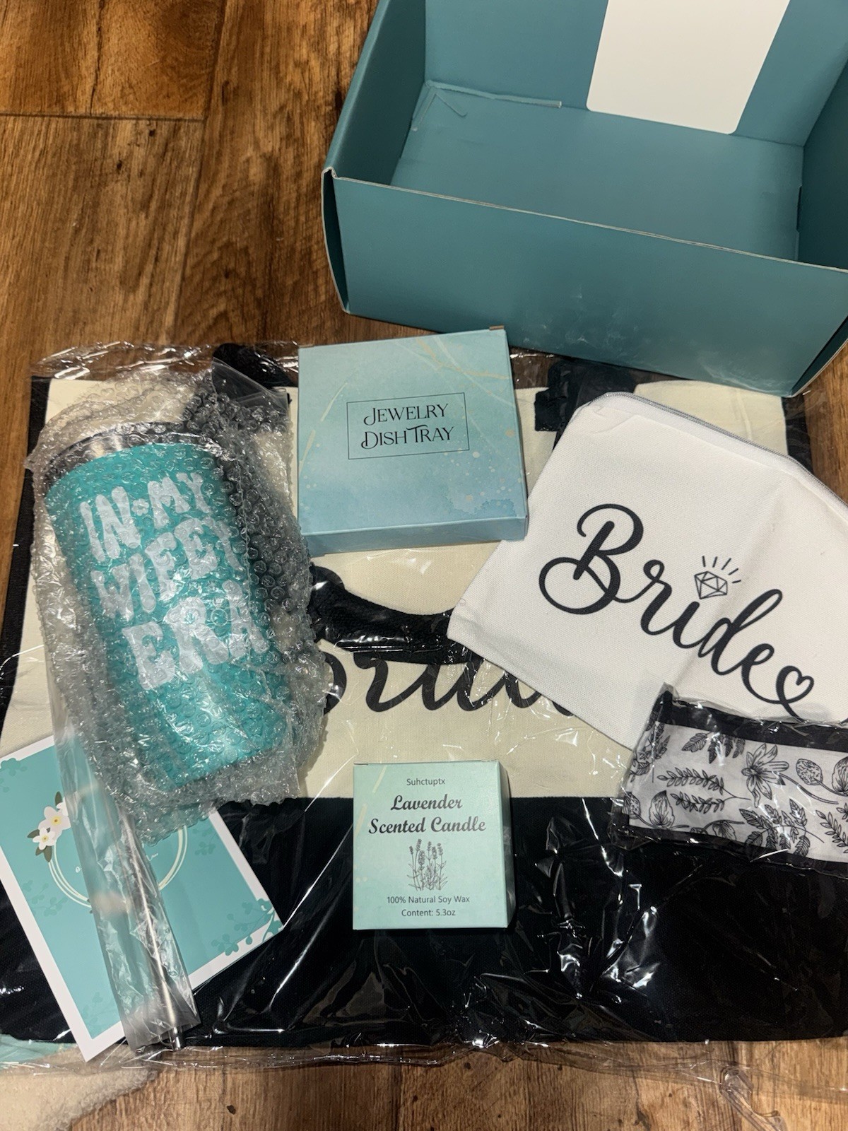 Wifey Era Gift Set Teal and White