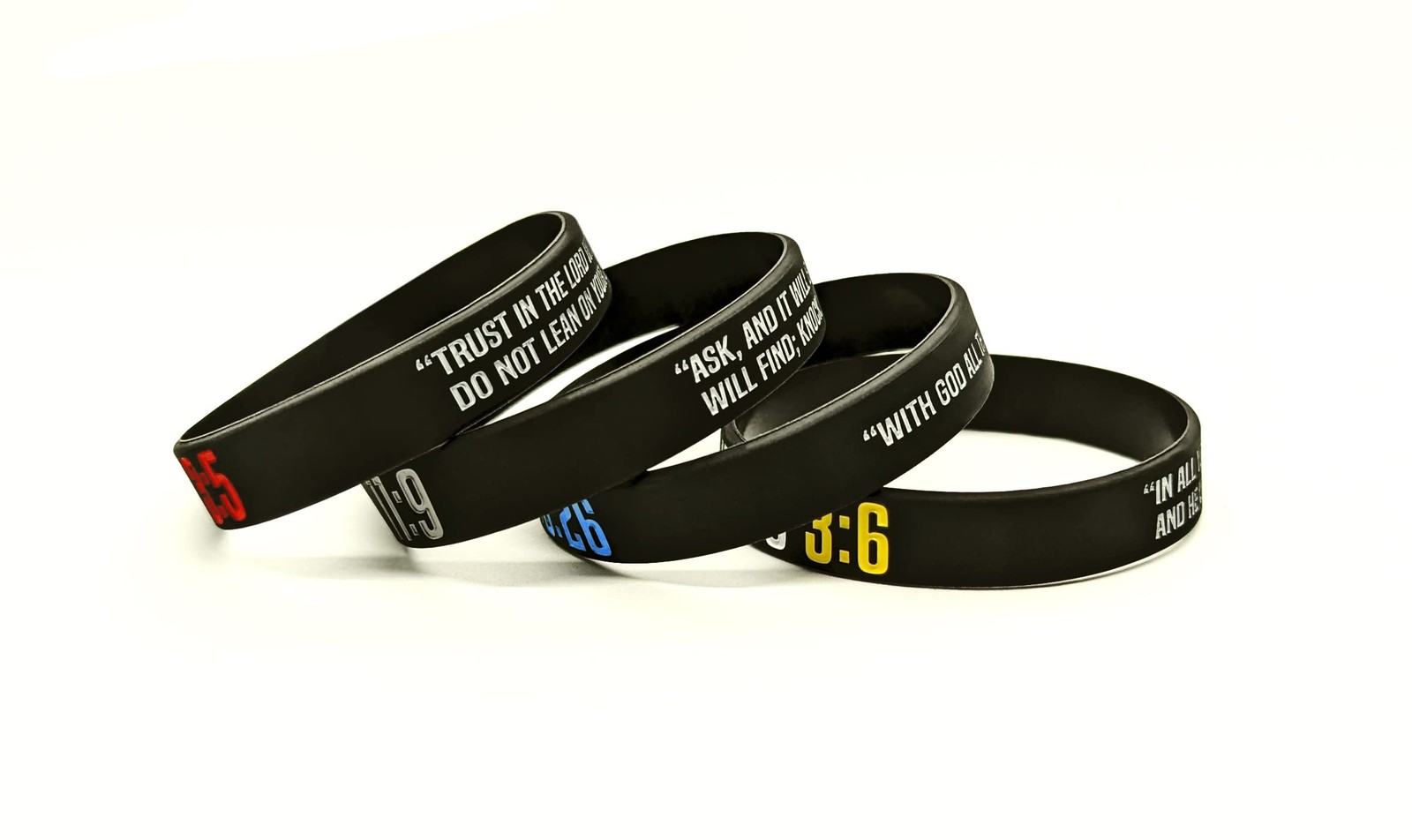 (8-Pack Christian Bible Verses Silicone Bracelets | Religious Gifts Wristband…