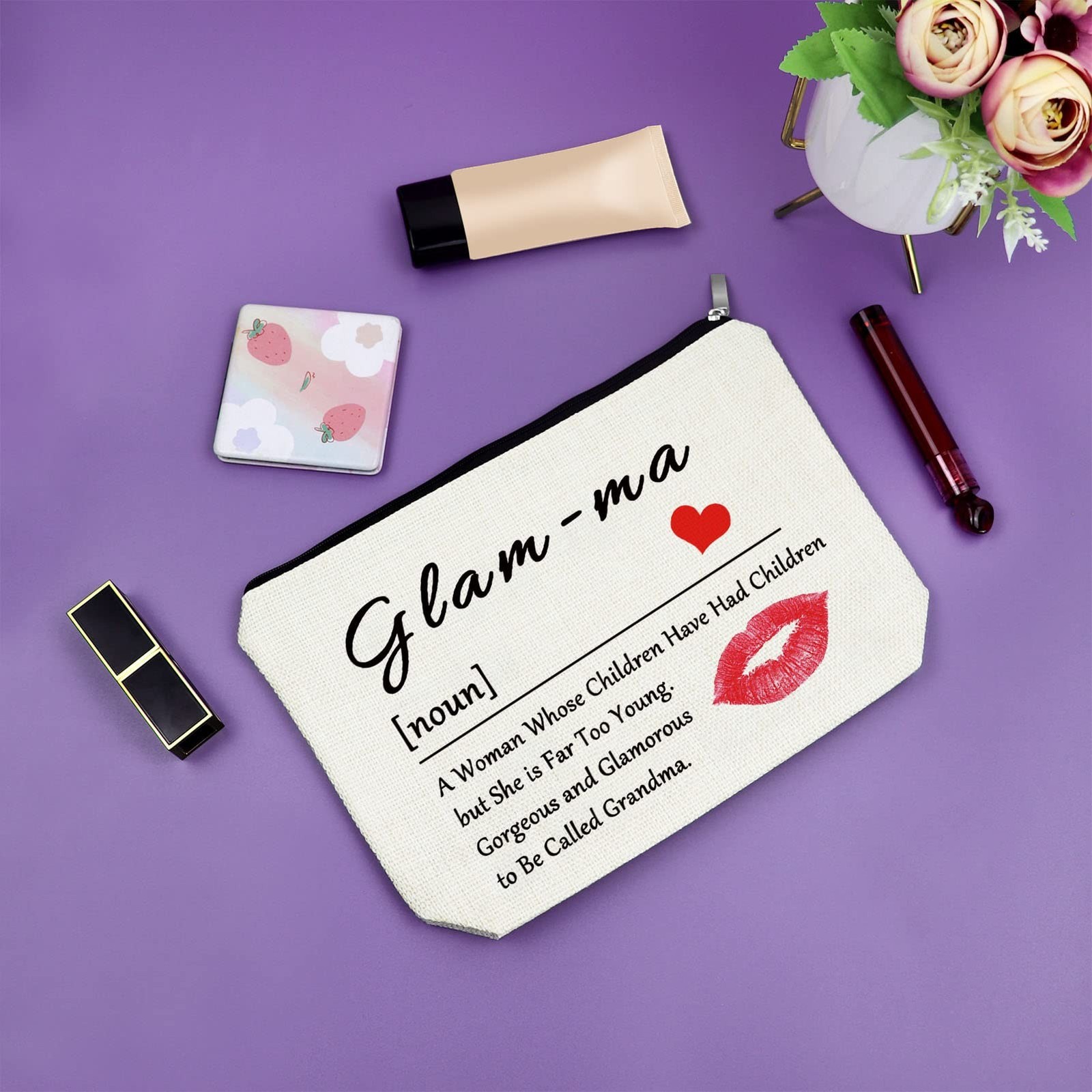 Sazuwu Grandma Gifts: Makeup Bag for Mother’s Day, Retirement, Birthday & Chr…