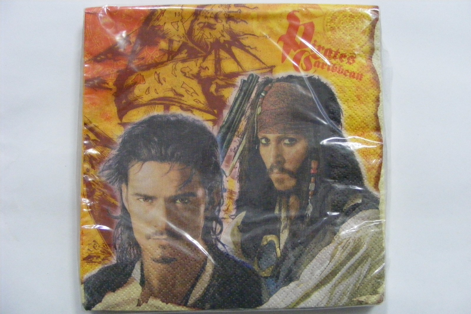 💥16 Pcs PIRATES Of The CARIBBEAN Fancy Napkins Serviettes Birthday Party Cake