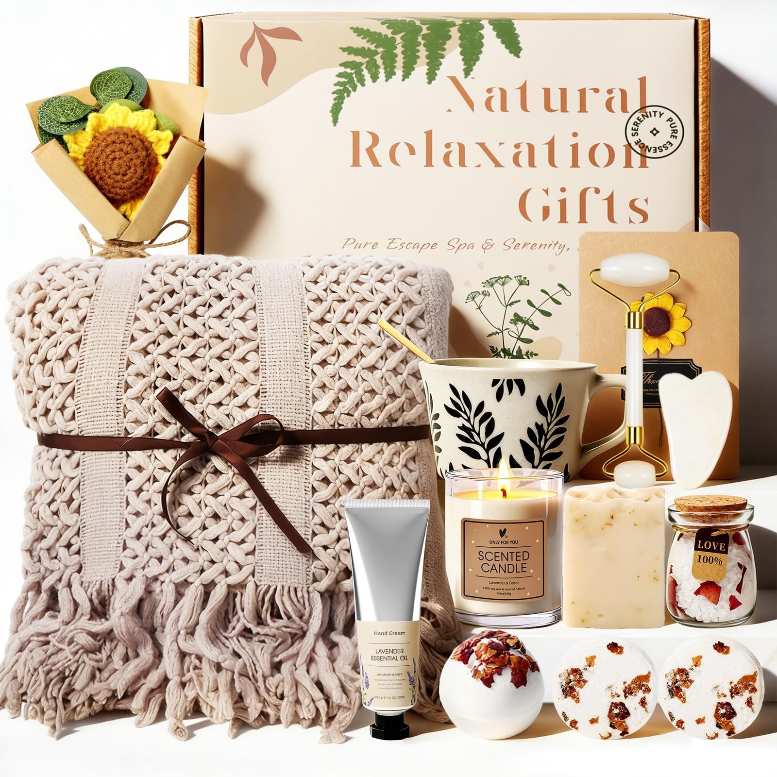 Birthday Gift for Women, Get Well Soon Self Care Package, Unique Gift Basket …