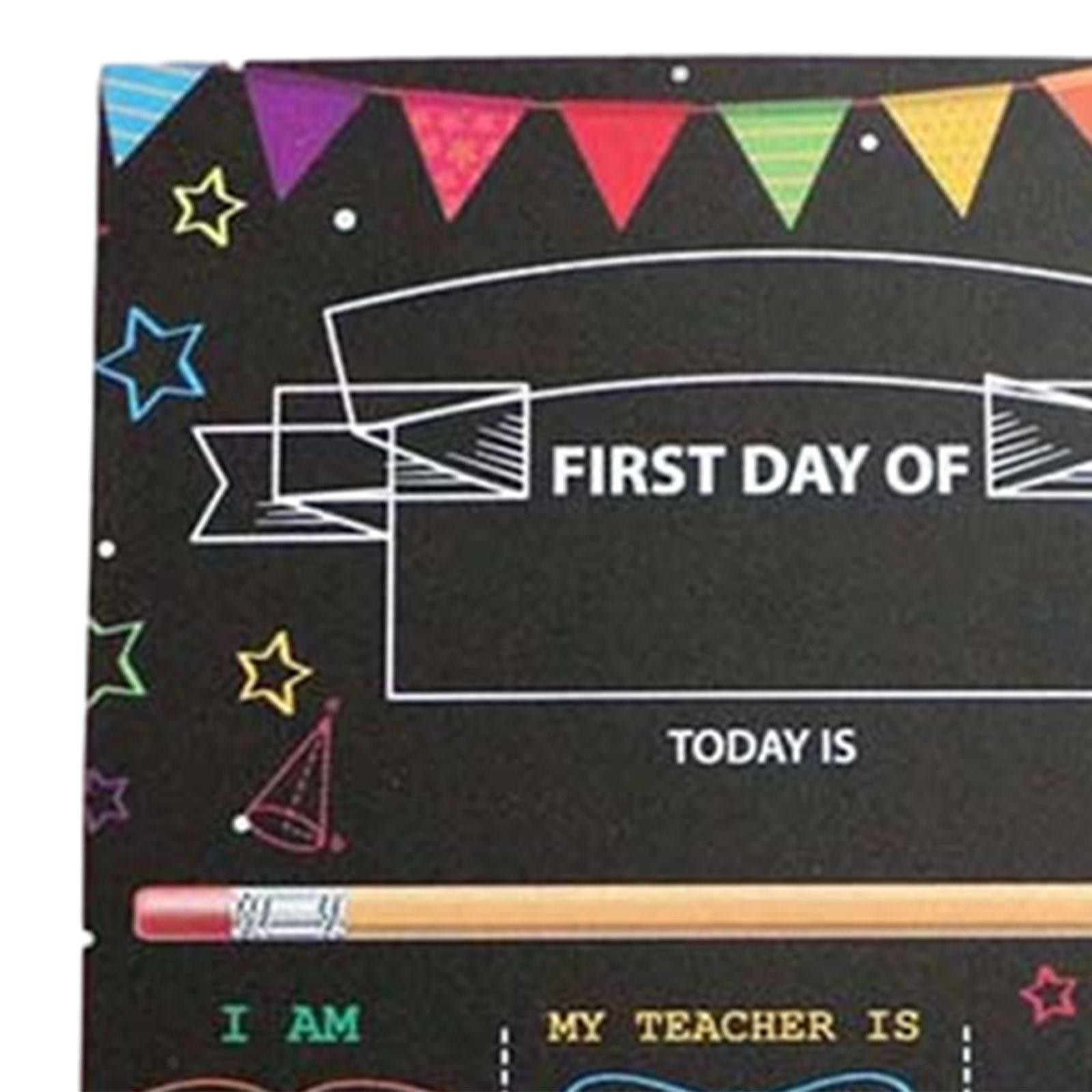 First Day Last Day of School Chalkboard Back to School Sign Photo Prop Reception
