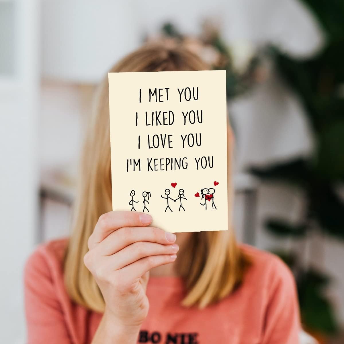 Cheerin Romantic Valentines Day Cards with Envelope – Love Cards for Girlfriend