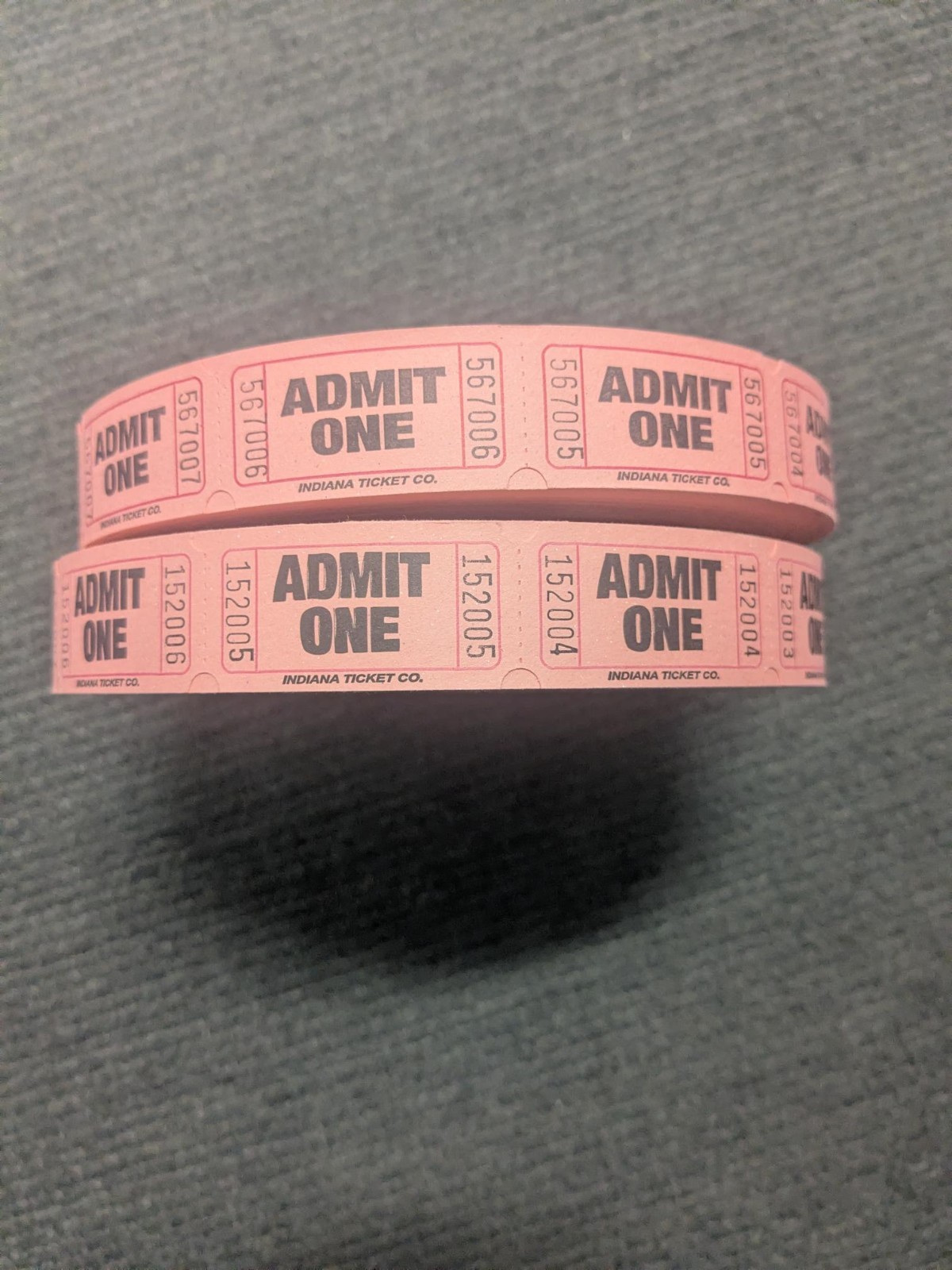 Indiana Ticket Company Raffle Tickets 2 Rolls – 4000 total
