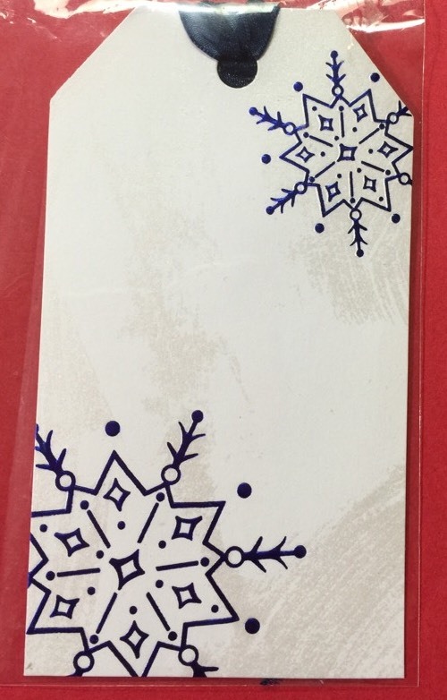 SNOWFLAKE Embossed Tags(2pc) Creative Imaginations•Christmas•Snow •Winter•Gifts•