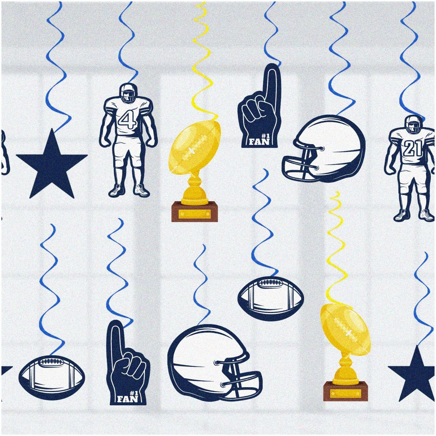 24-Piece Football Party Decorations Set
