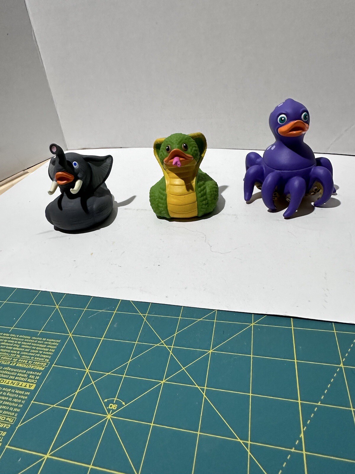 LOT of THREE 3 WILD REPUBLIC Rubber Imaginary Animals Toys 4” Wide