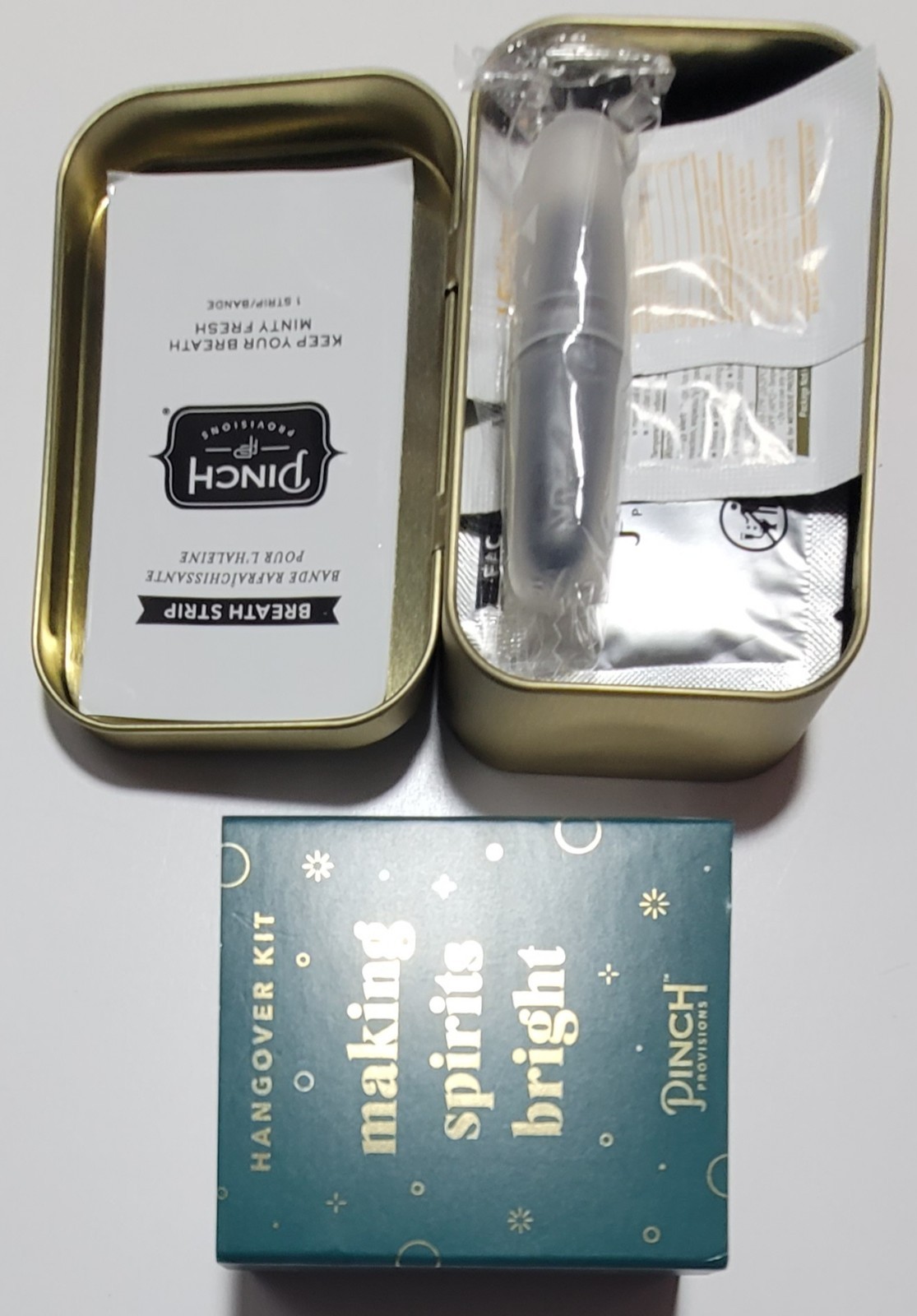 Pinch Provisions Hangover Kit Making Spirits Bright Pain Reliever Gag Gift Set