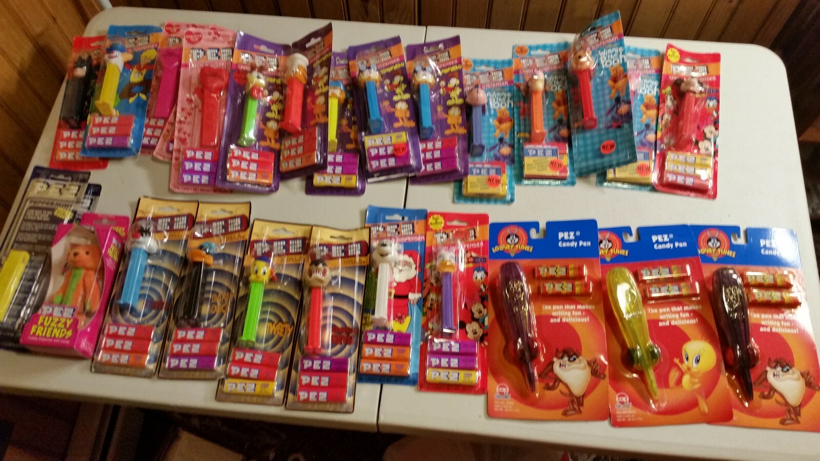 Pez Collection Disney,Garfield,Pooh,Pez Pen and Many Others