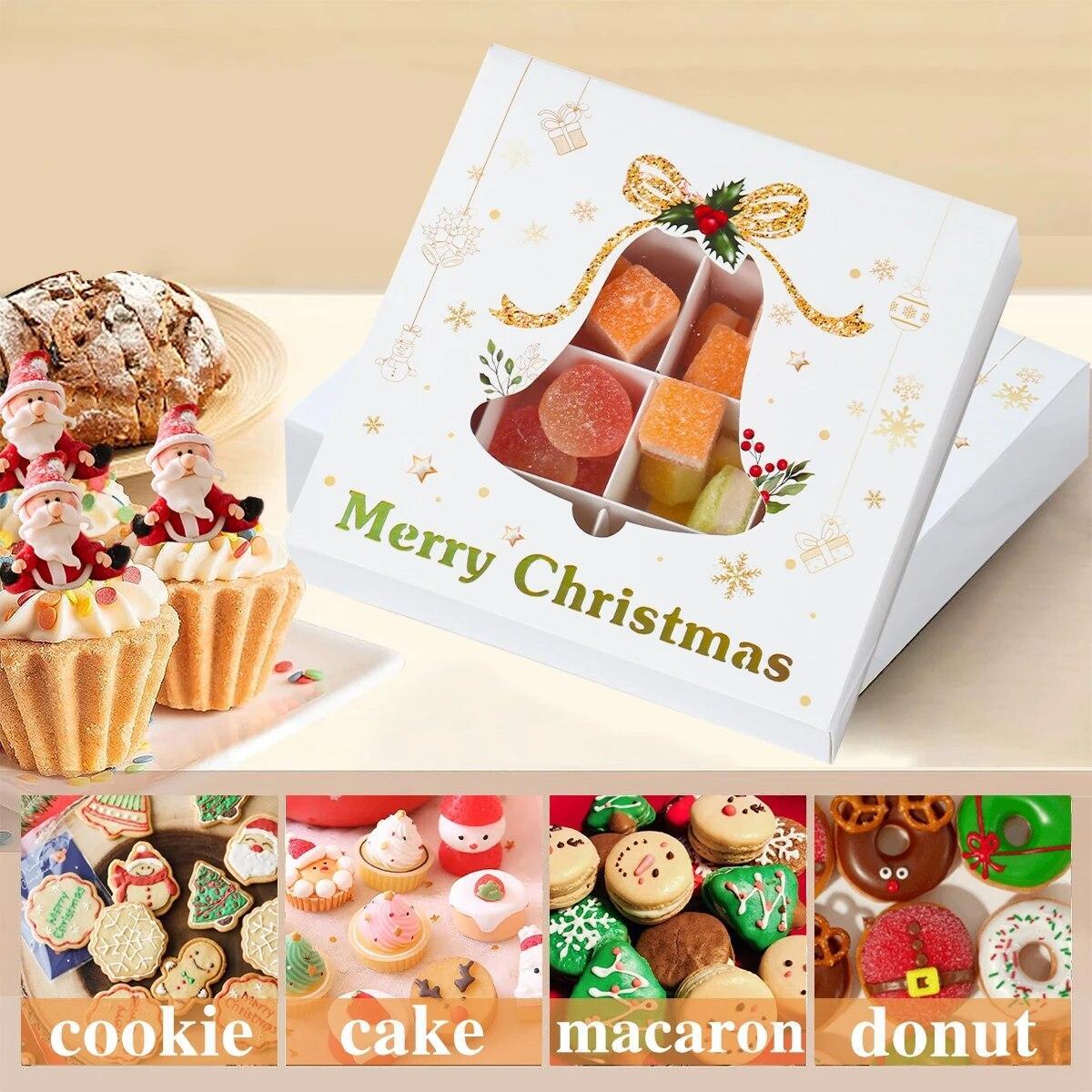 Christmas Candy Boxes Cookie Biscuit Packing Bag Christmas Decoration gift box