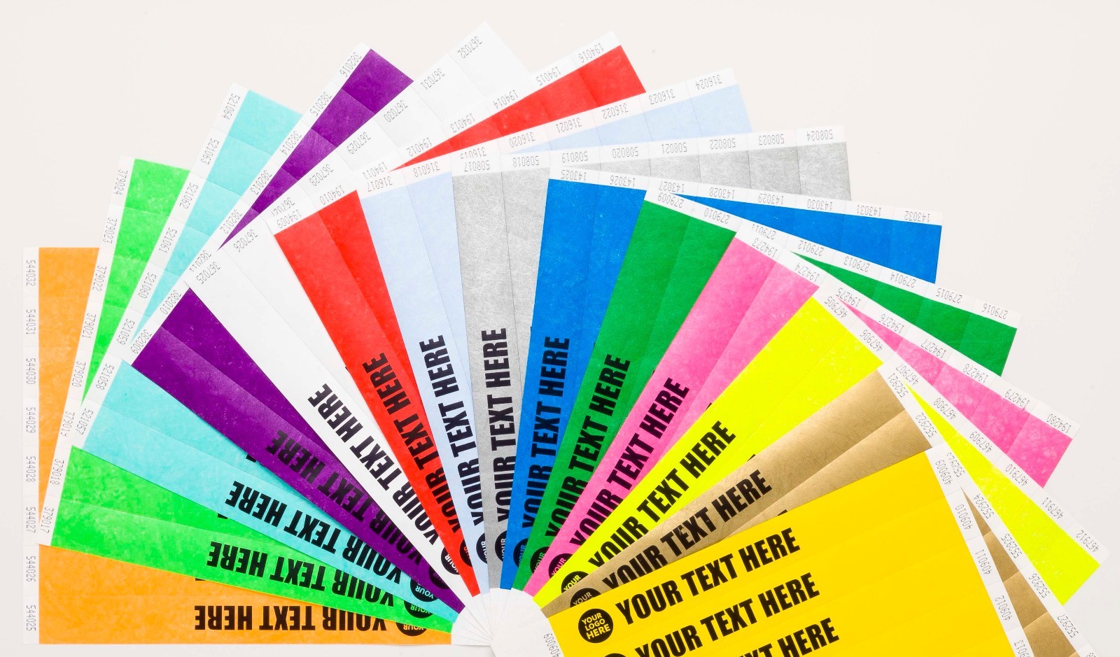 TYVEK WRISTBANDS, 1″ & 3/4″, Plain, custom print, personalised, paper, event