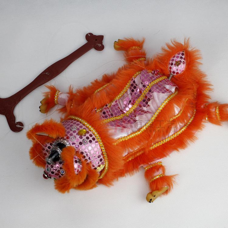 提线木偶狮子Puppet lion thread toy Chinese characteristics Folk traditional lion dance