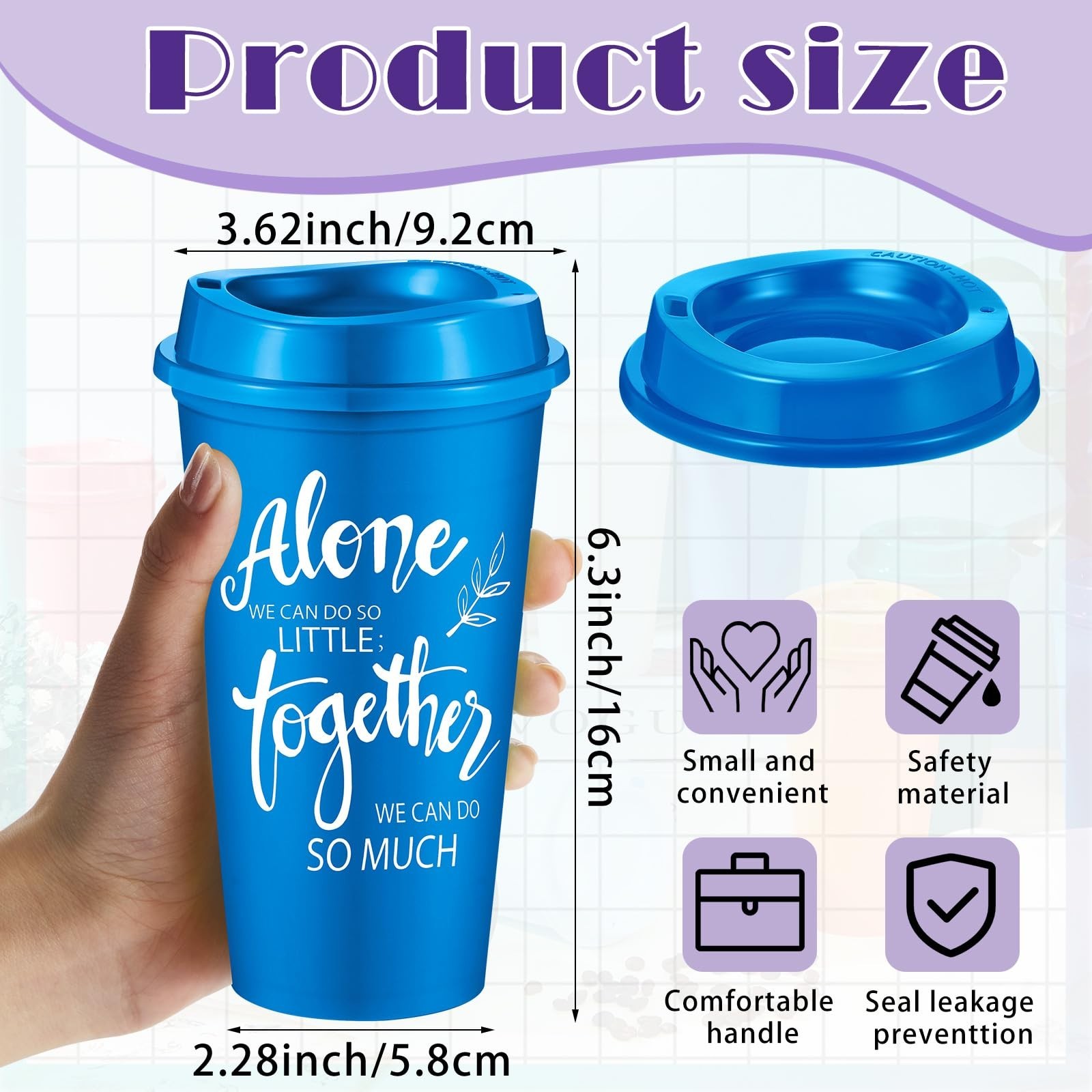12 Pcs Team Appreciation Cups Employee Thank You Gifts 16 oz Reusable Plastic…