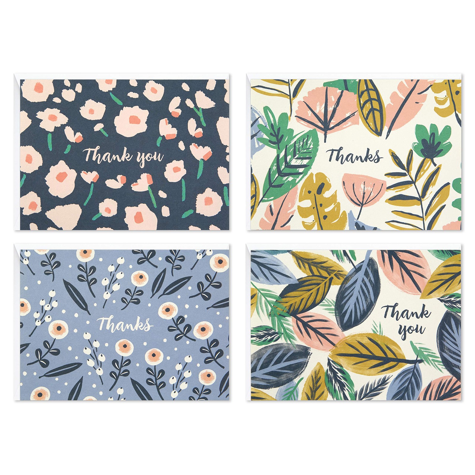 Hallmark Thank You Cards Assortment, Painted Florals, Florals
