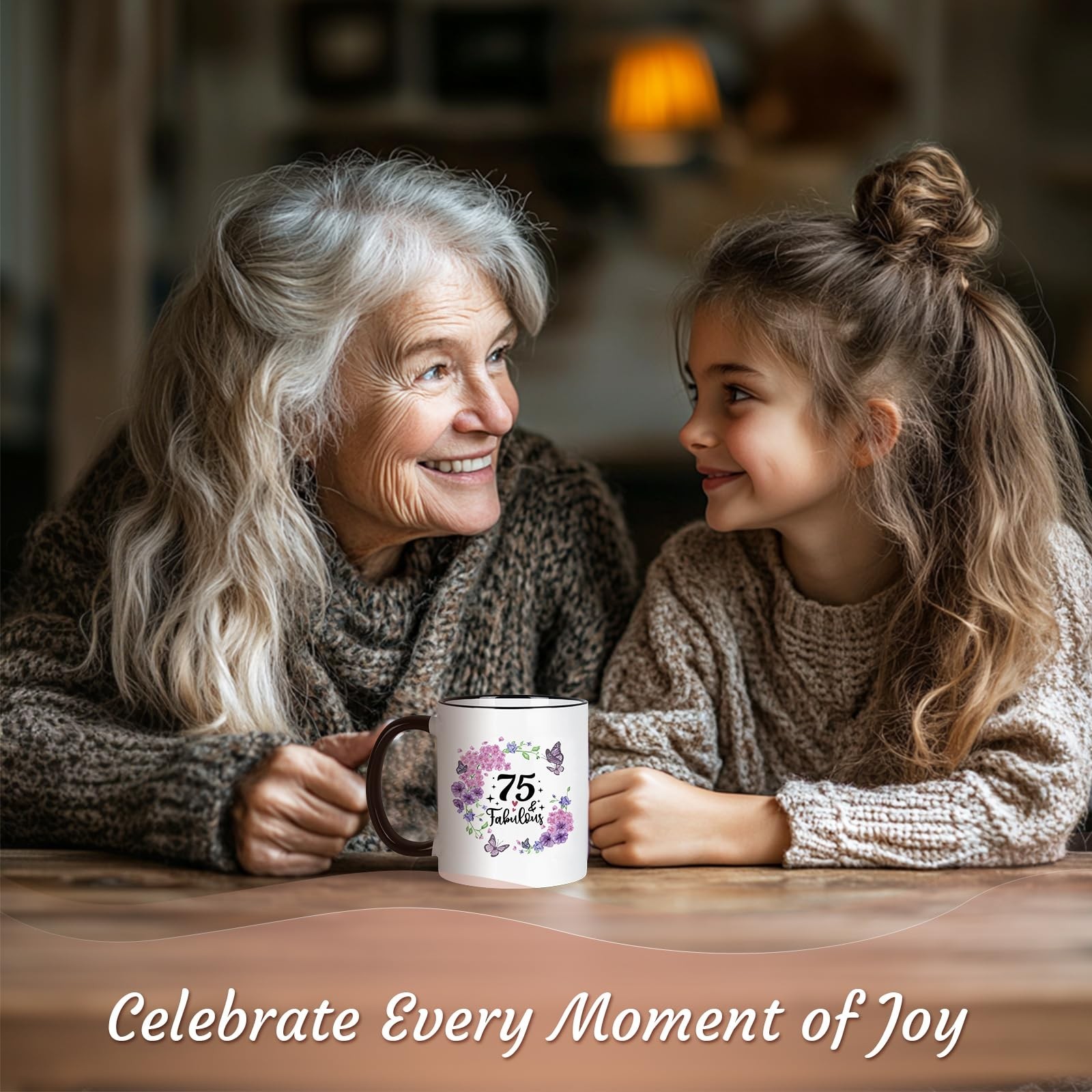 75th Birthday Gifts for Women 75th Birthday Cups 11Oz 75 and Fabulous Mug,Bir…
