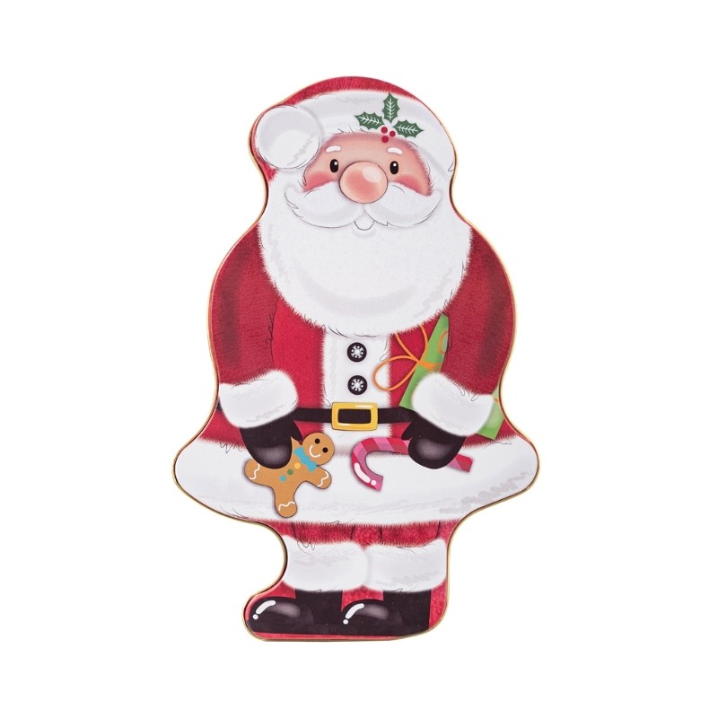 Christmas Santa Candy Holders Box Tin Treats Storage Container For Gifting