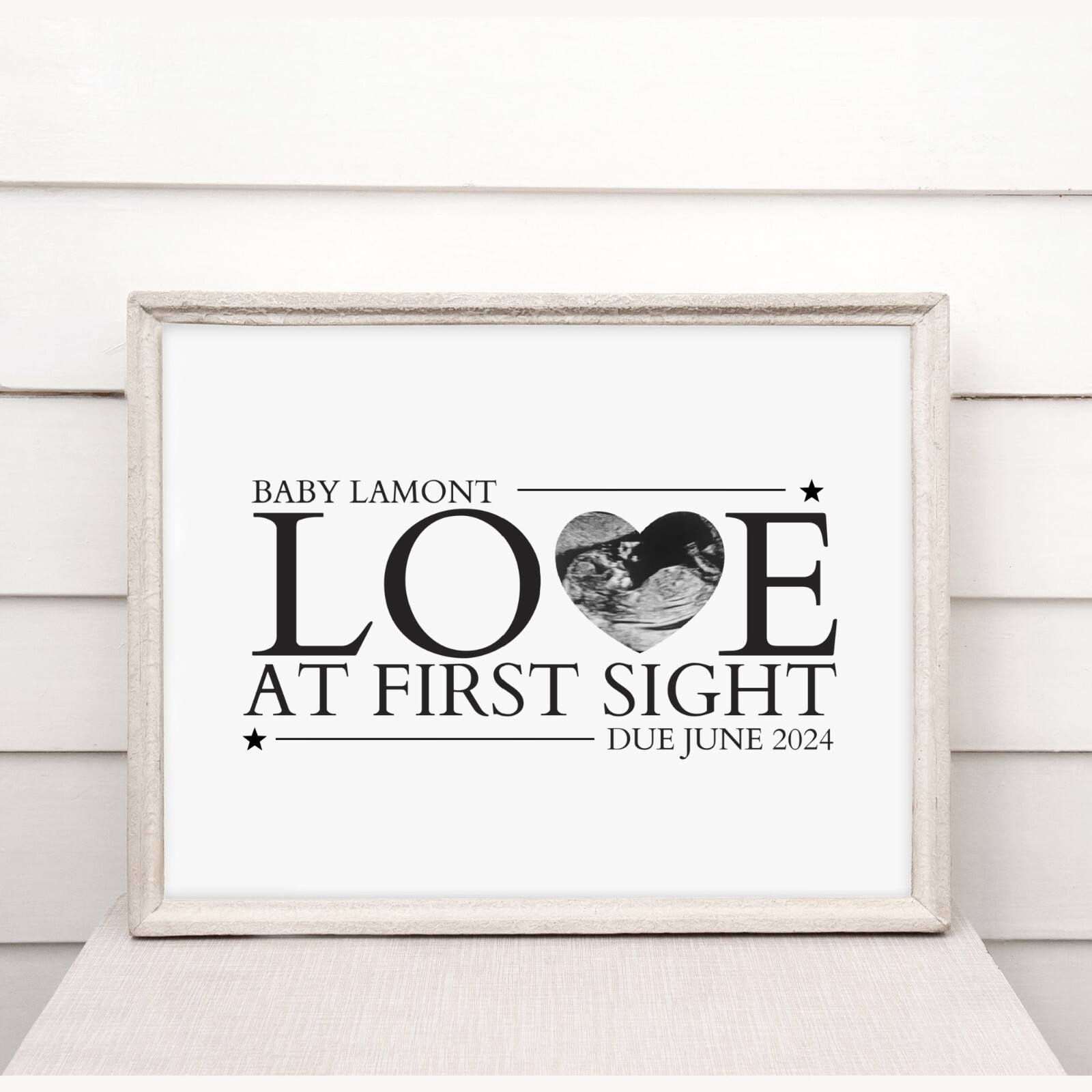 MUM DAD TO BE GIFT FATHERS DAY A4 PRINT SCAN BUMP PREGNANCY HOME BIRTHDAY FAMILY