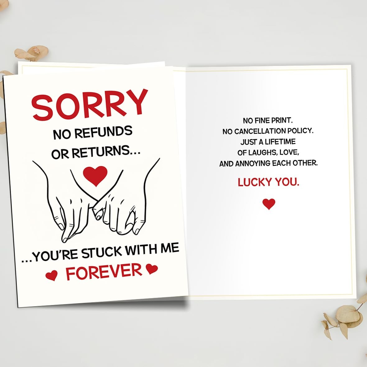 Funny Anniversary Card Gift For Him Her, Romantic Anniversary Card For Boyfriend