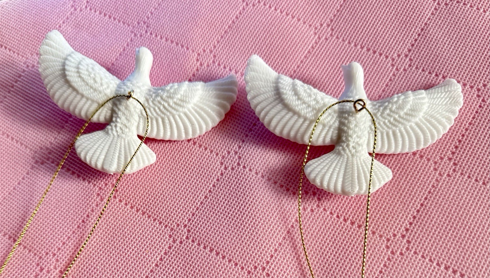 Christmas Ornament Doves Resin Home Decor Christmas Tree Gift