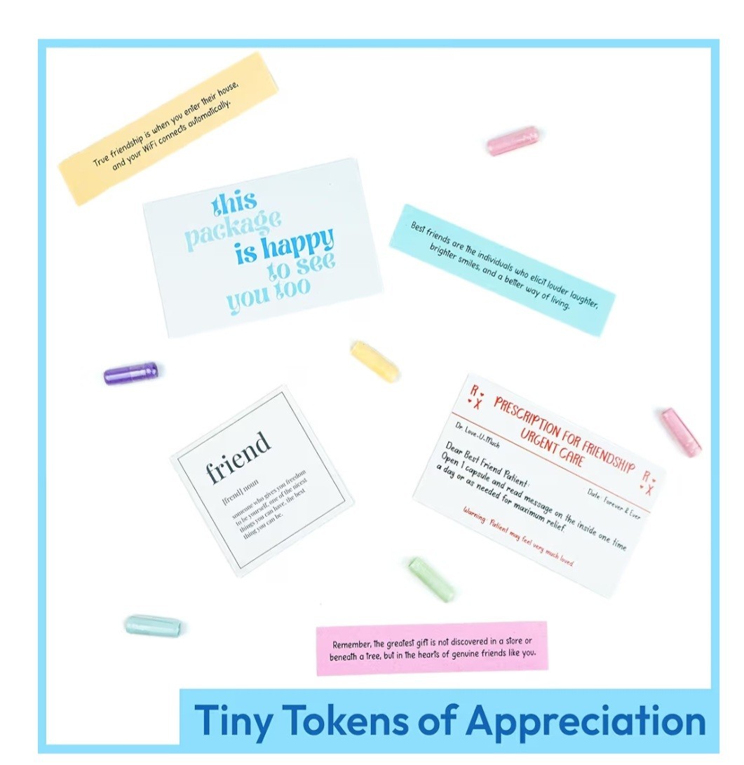 50 Friendship Capsule Letters Messages in a Bottle for Women Friend Sister Gifts