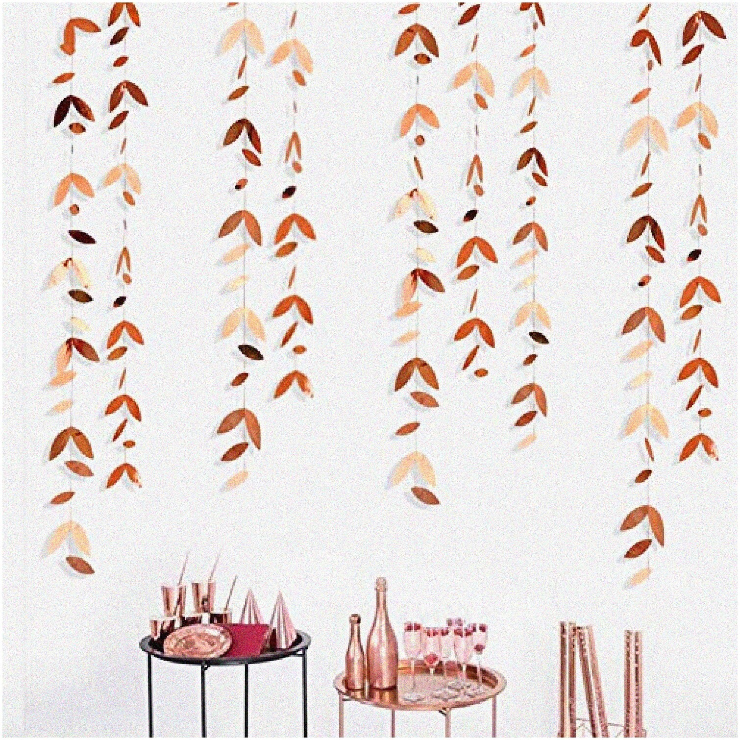 Rose Gold Paper Garland 52ft Celebration Decorations