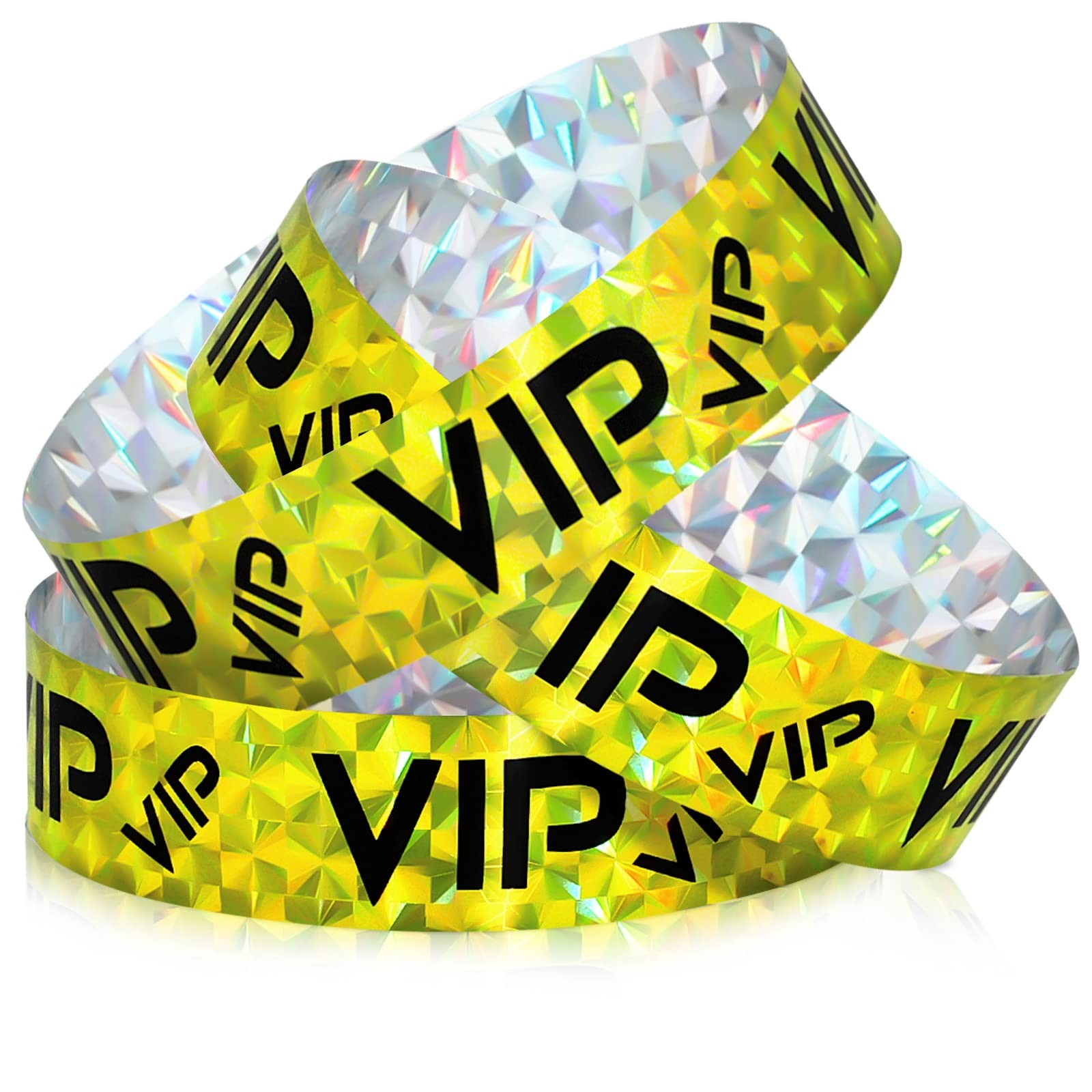 Teling 500 Pack VIP Plastic Wristbands Party Wristbands for Events VIP Custom
