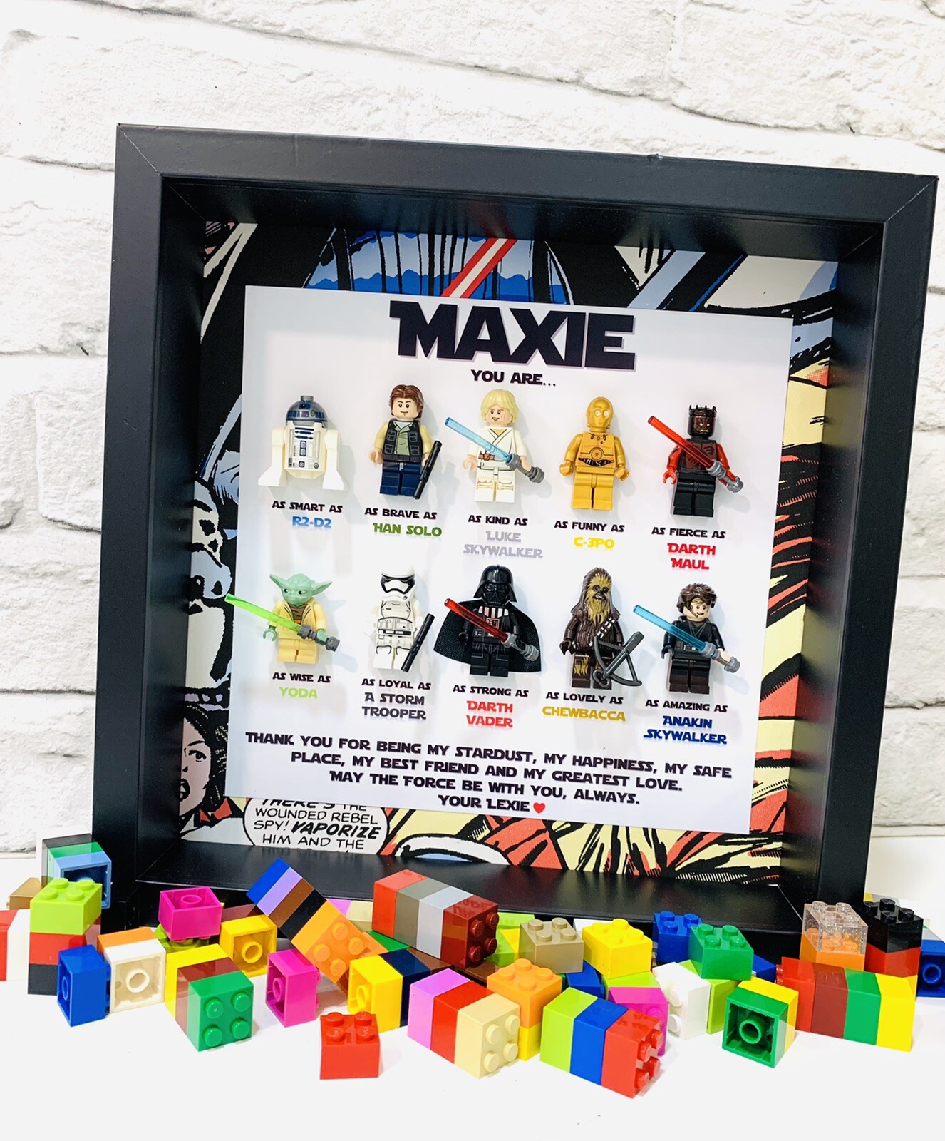 Star Wars Frame | Personalised Star Wars Gift | Personalised Gifts for Him