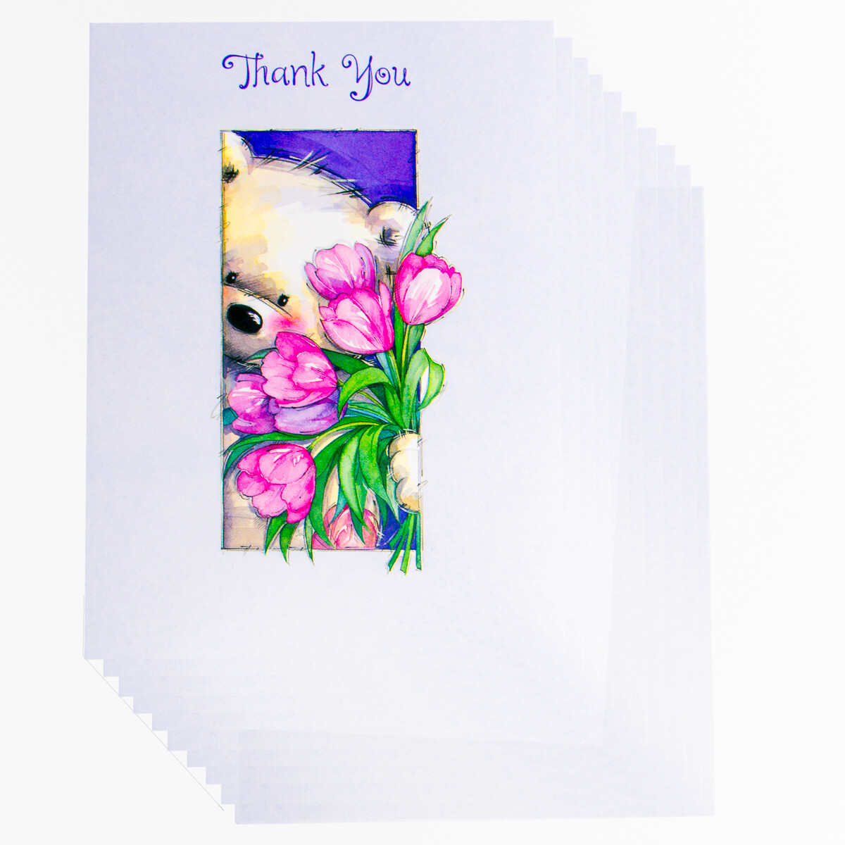 60ct Blank Thank You Gift Cards & Envelopes By Designer Greetings Assorted Notes