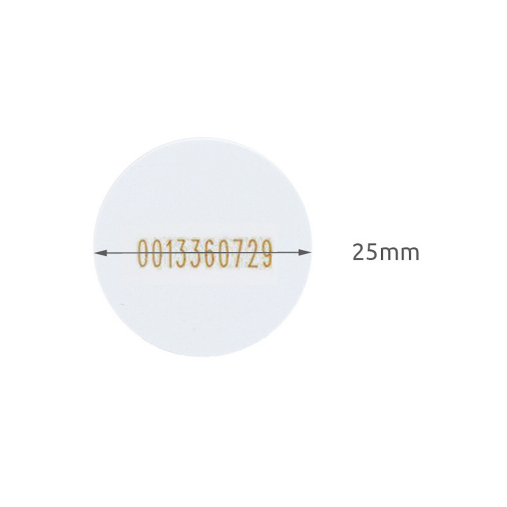 100Pcs 125KHz EM4100 ID RFID compatible cards Φ25mm Printed number/
