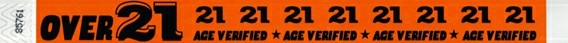 50 OVER 21 3/4″ PAPER TYVEK WRISTBANDS IN 5 COLORS, WRISTBANDS FOR EVENTS