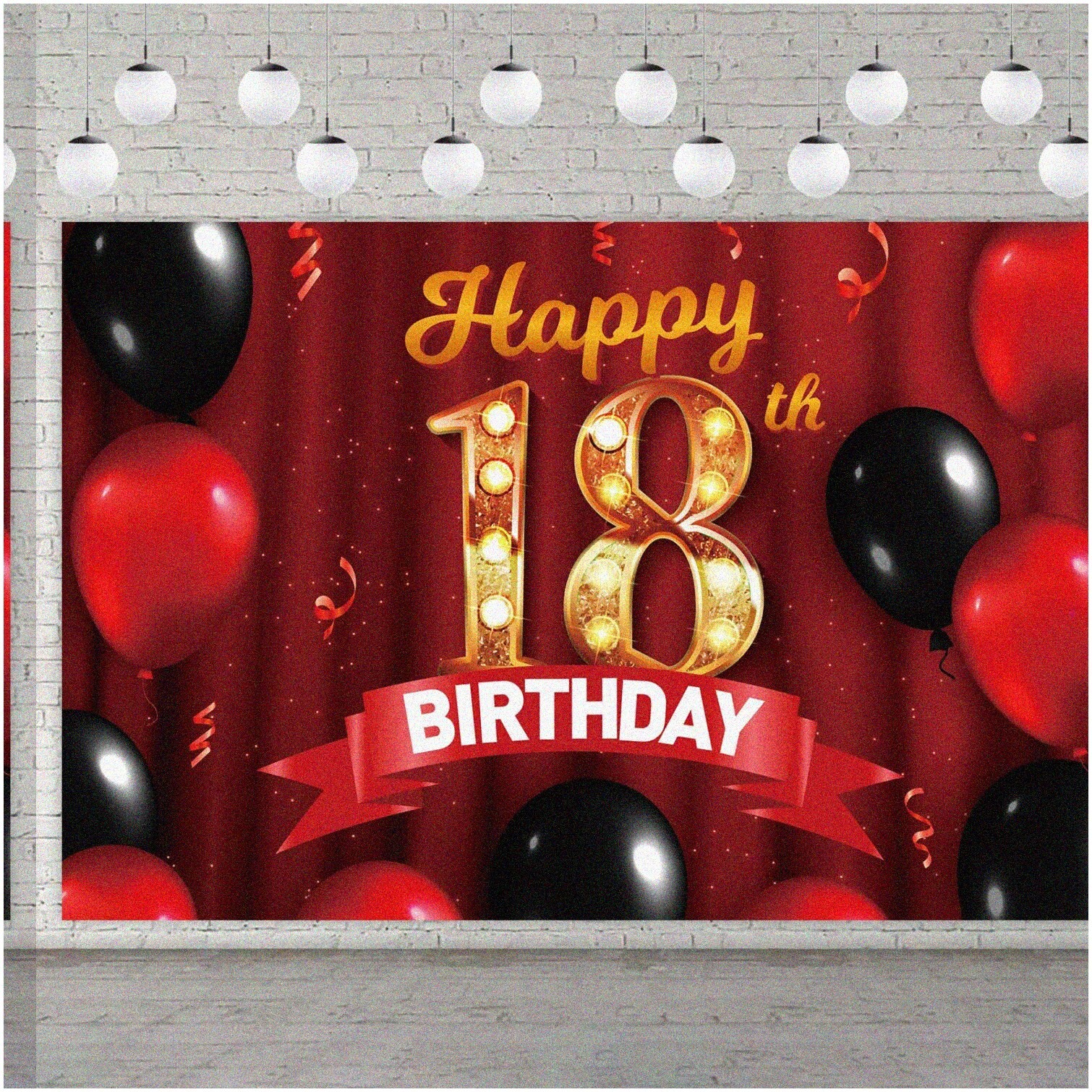 Princess 18th Birthday Celebration Kit with Backdrop